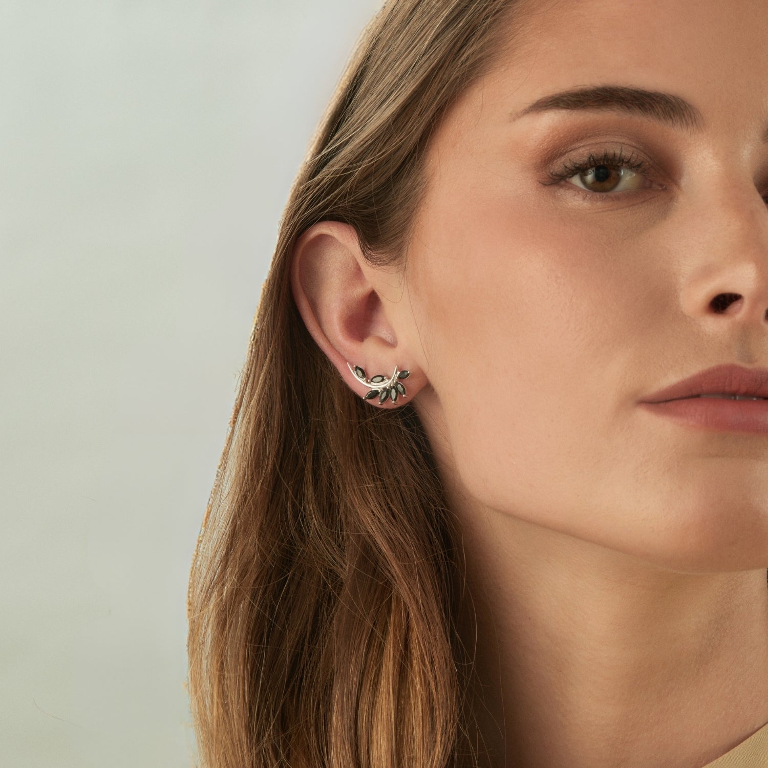 EVENTAIL SILVER EARRINGS