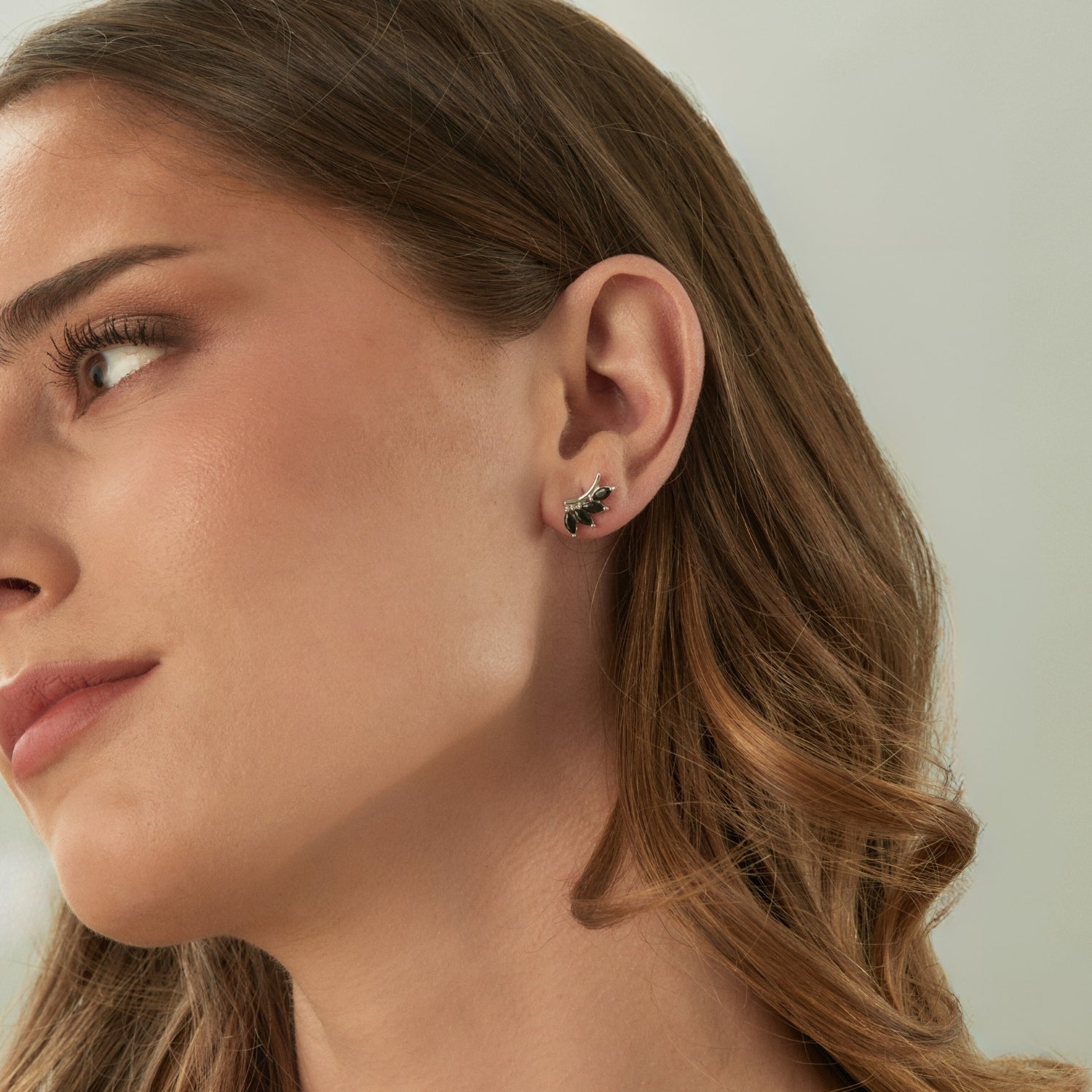 EVENTAIL SILVER EARRINGS