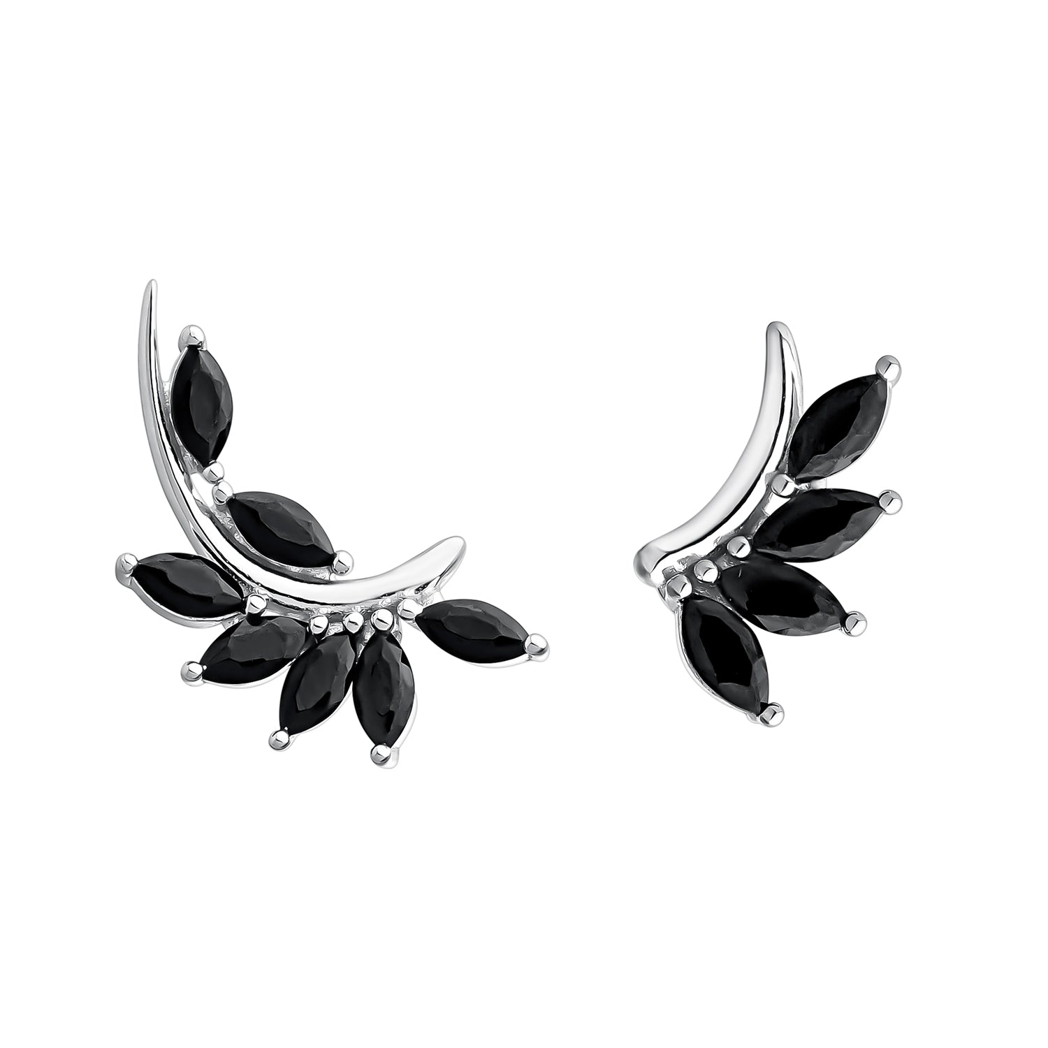 EVENTAIL SILVER EARRINGS