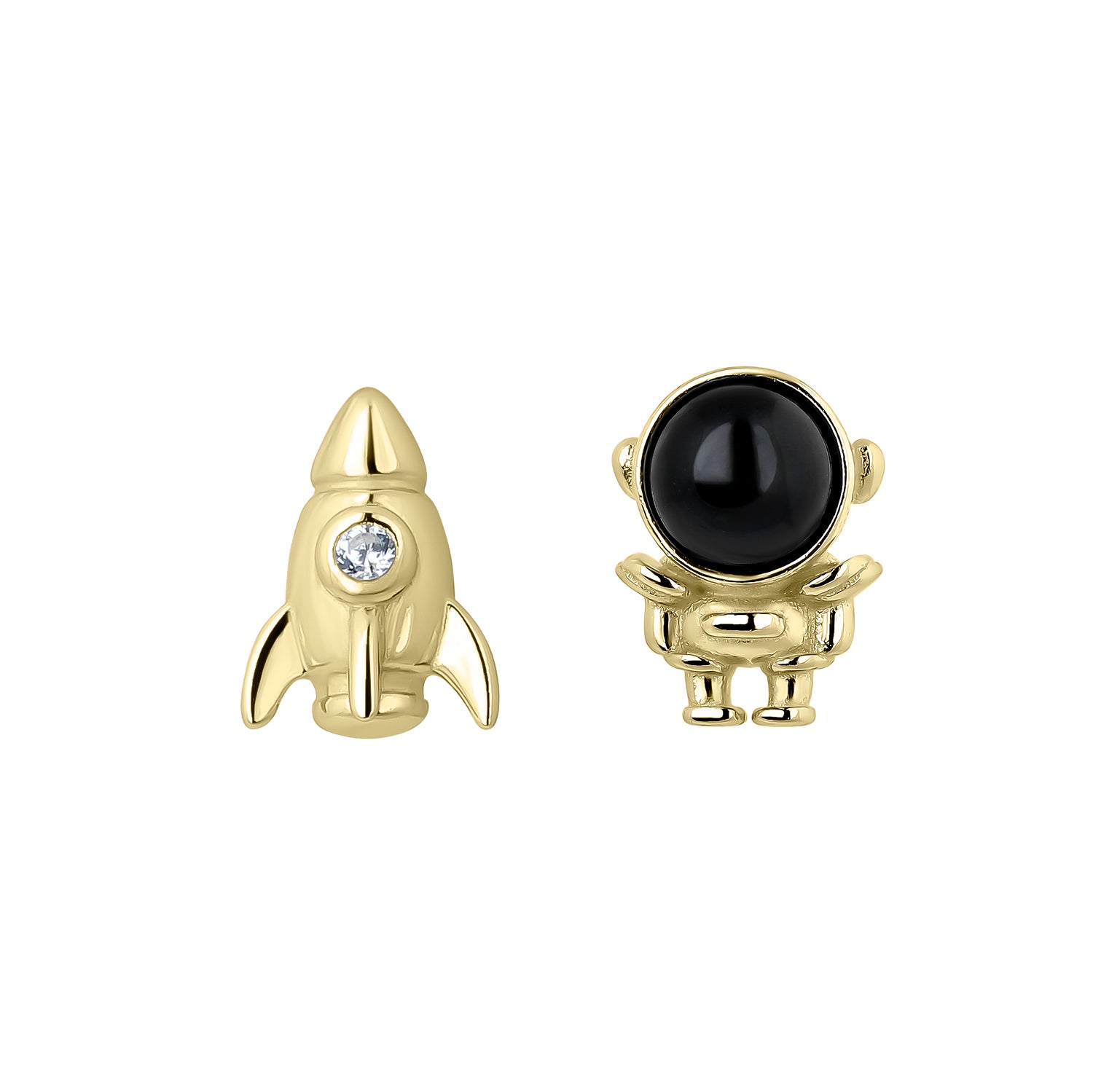 PENDIENTES ASIMÉTRICOS SPACE ODYSSEY