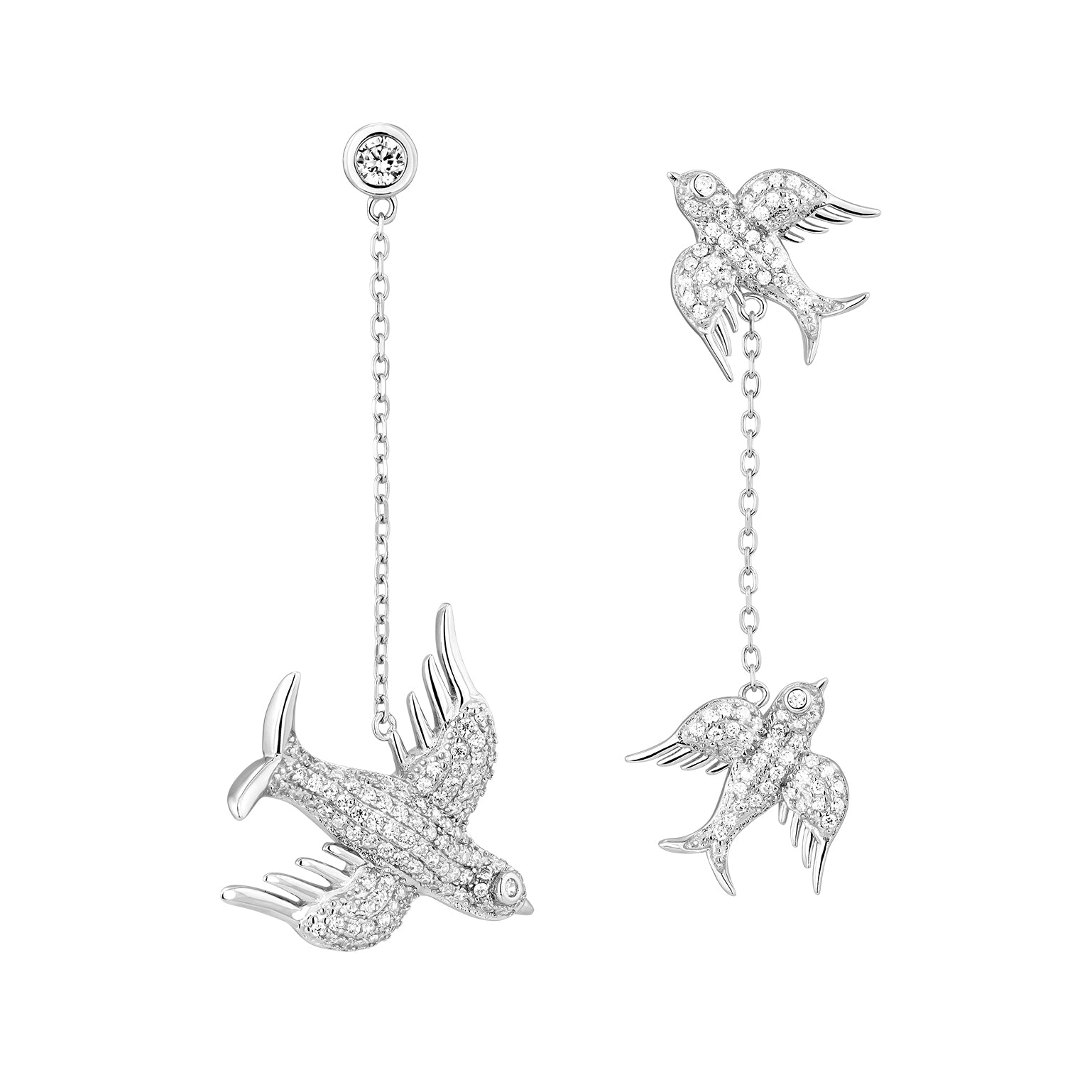 PENDIENTES ASIMÉTRICOS HIRONDELLE