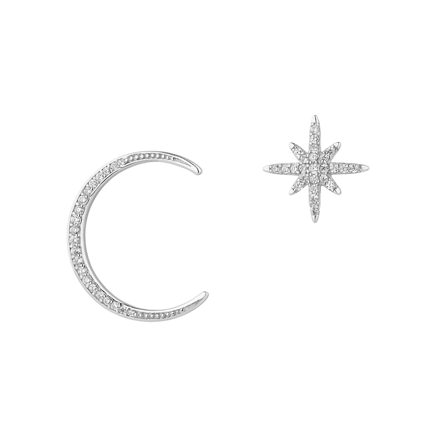 SILBER TO THE MOON & BACK OHRRINGE