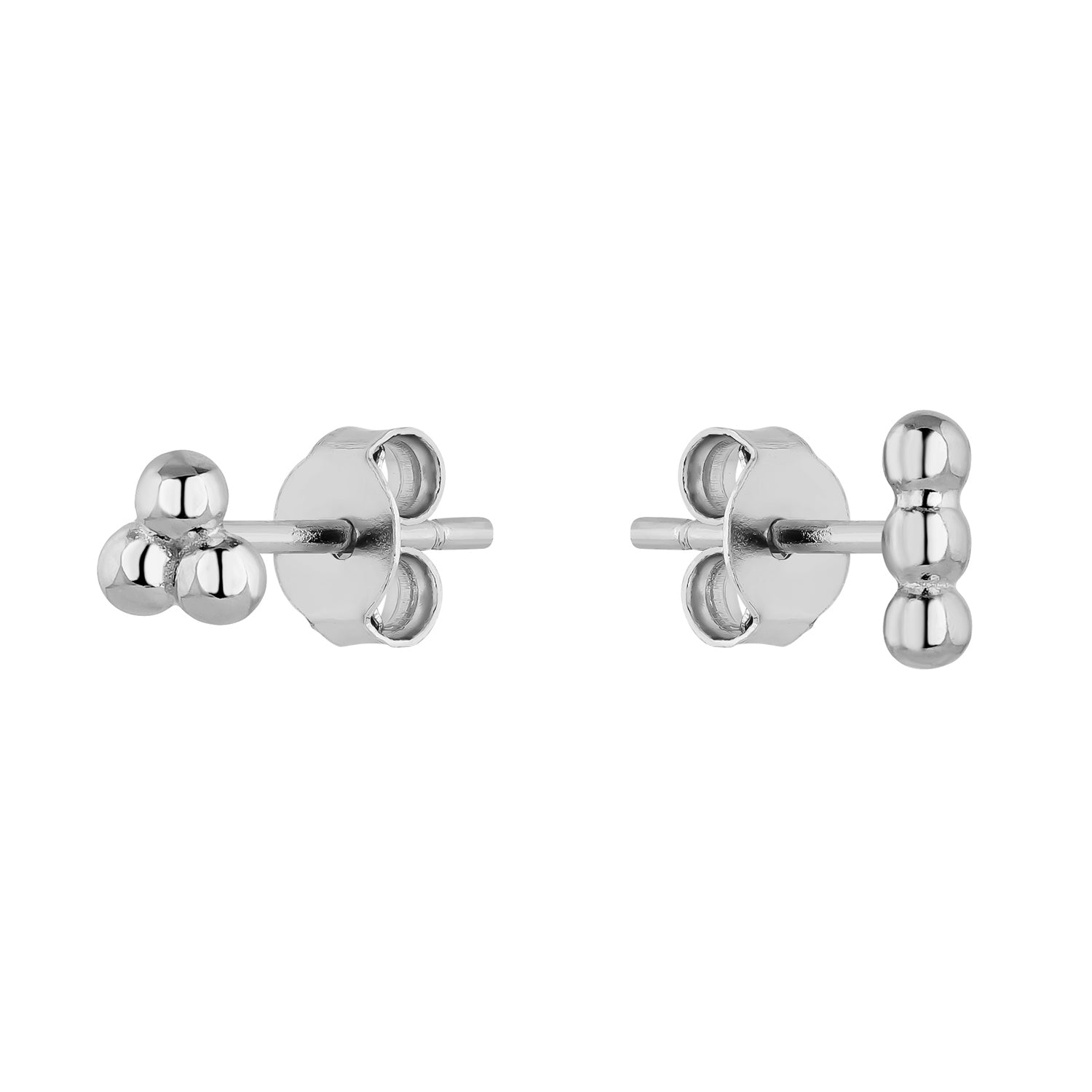 SILBER CAVIAR OHRRINGE