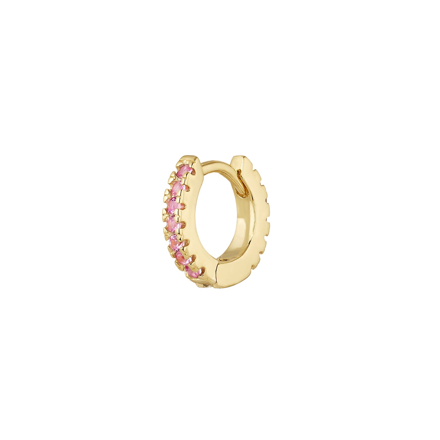 PENDIENTE PIERCING ARO ORO AMARILLO CORUNDUM SOPHIE