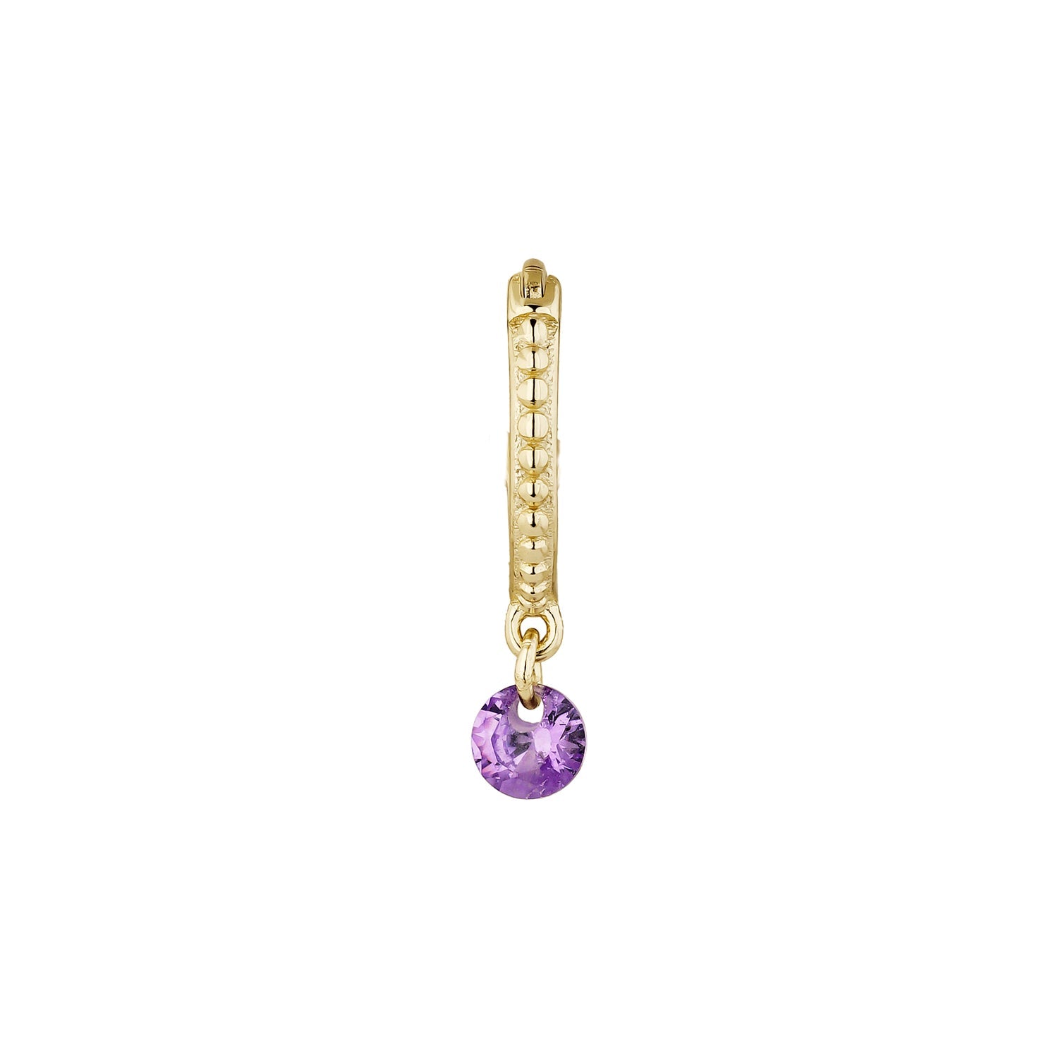 CHIC YELLOW GOLD SINGLE EARRING