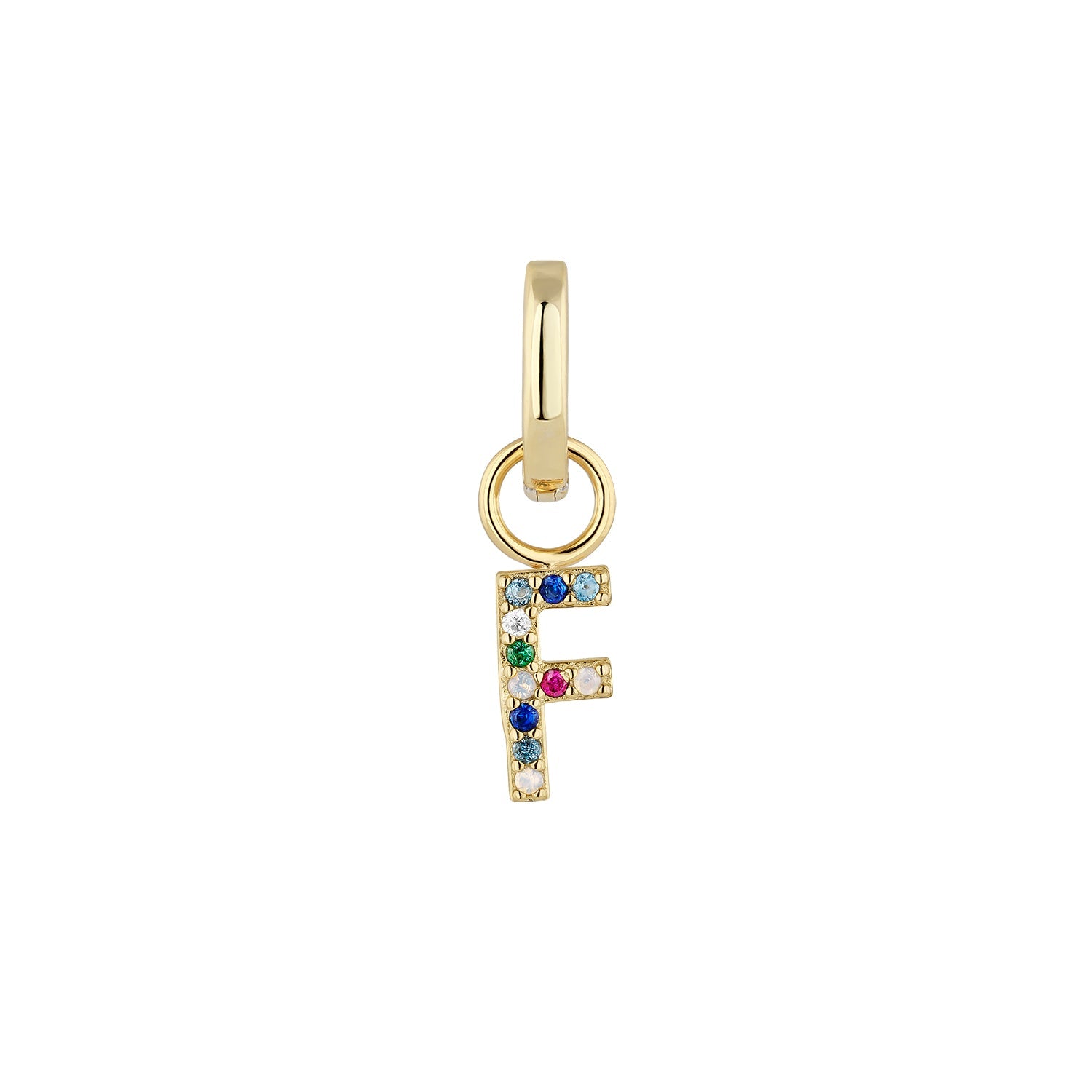 ALPHABET GOLD SINGLE EARRING