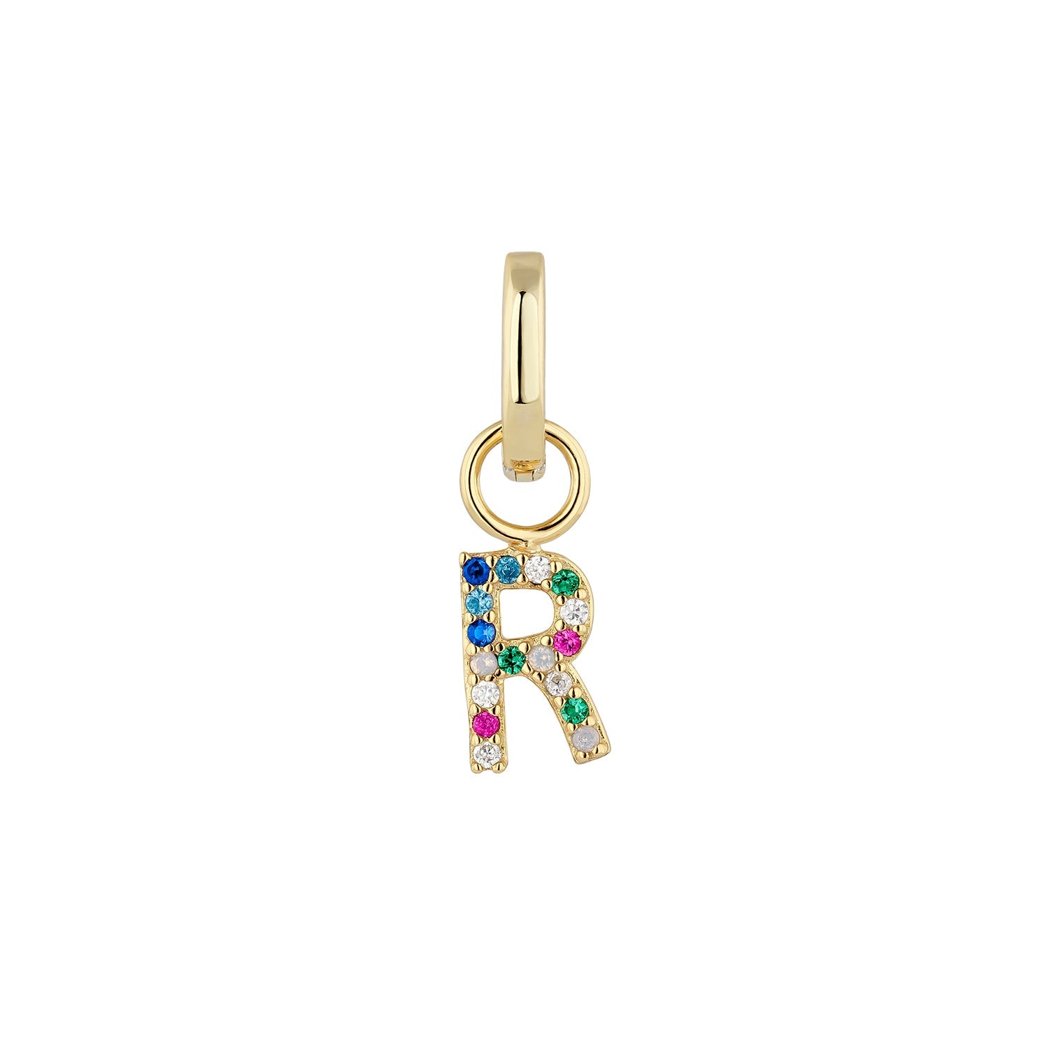 ALPHABET GOLD SINGLE EARRING