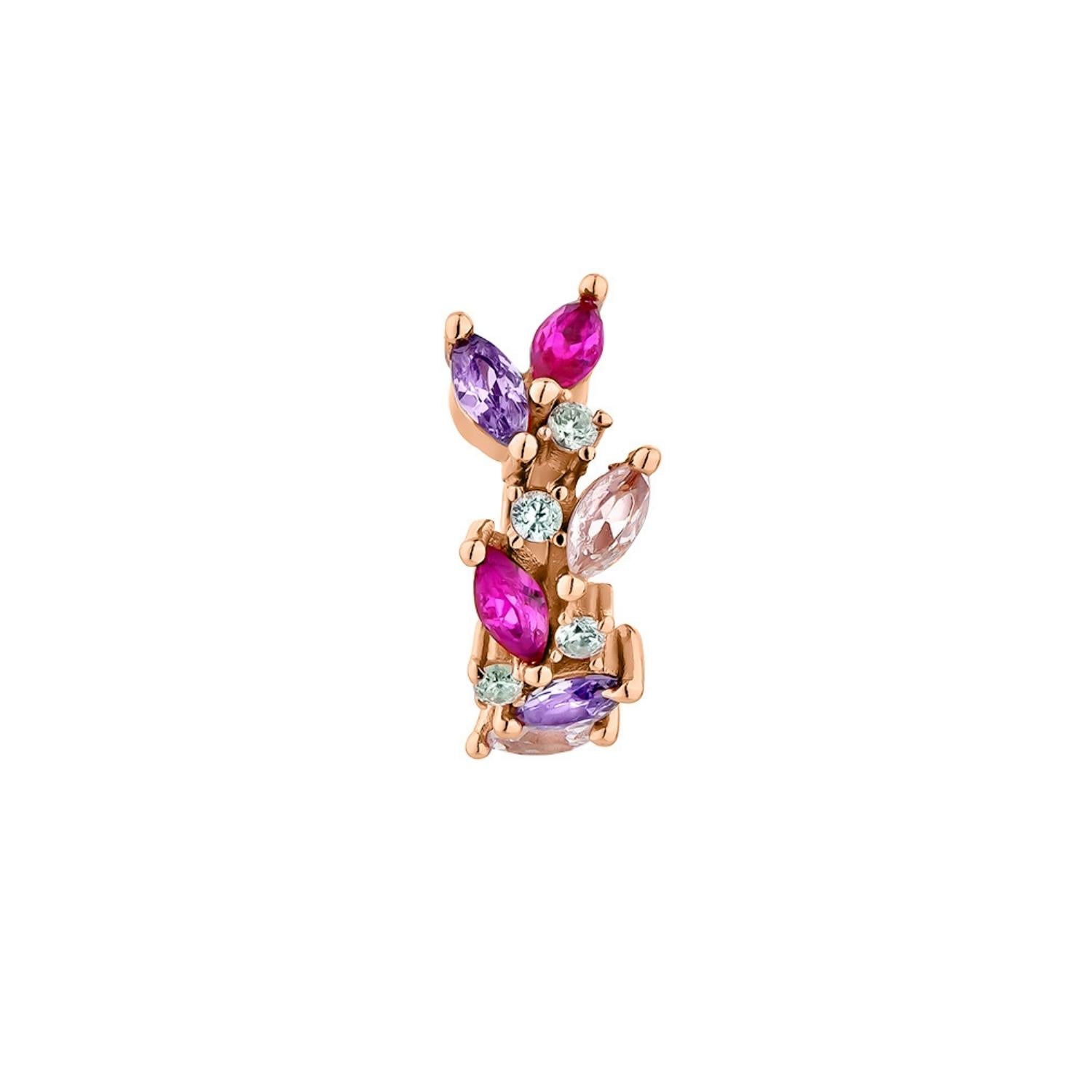 ROSEGOLD LAURIER EINZELNER OHRRING