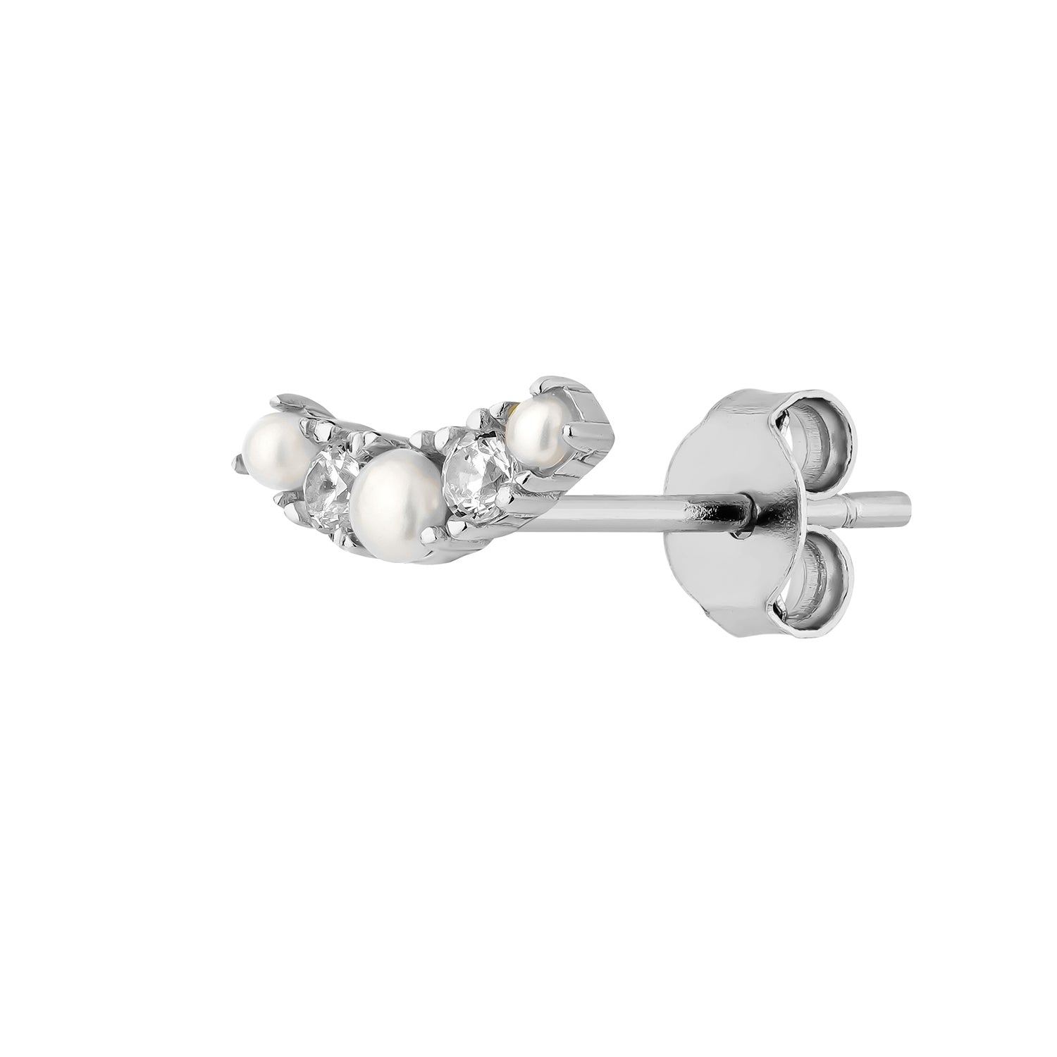 BOUCLE D'OREILLE INDIVIDUELLE EN ARGENT MAIAO