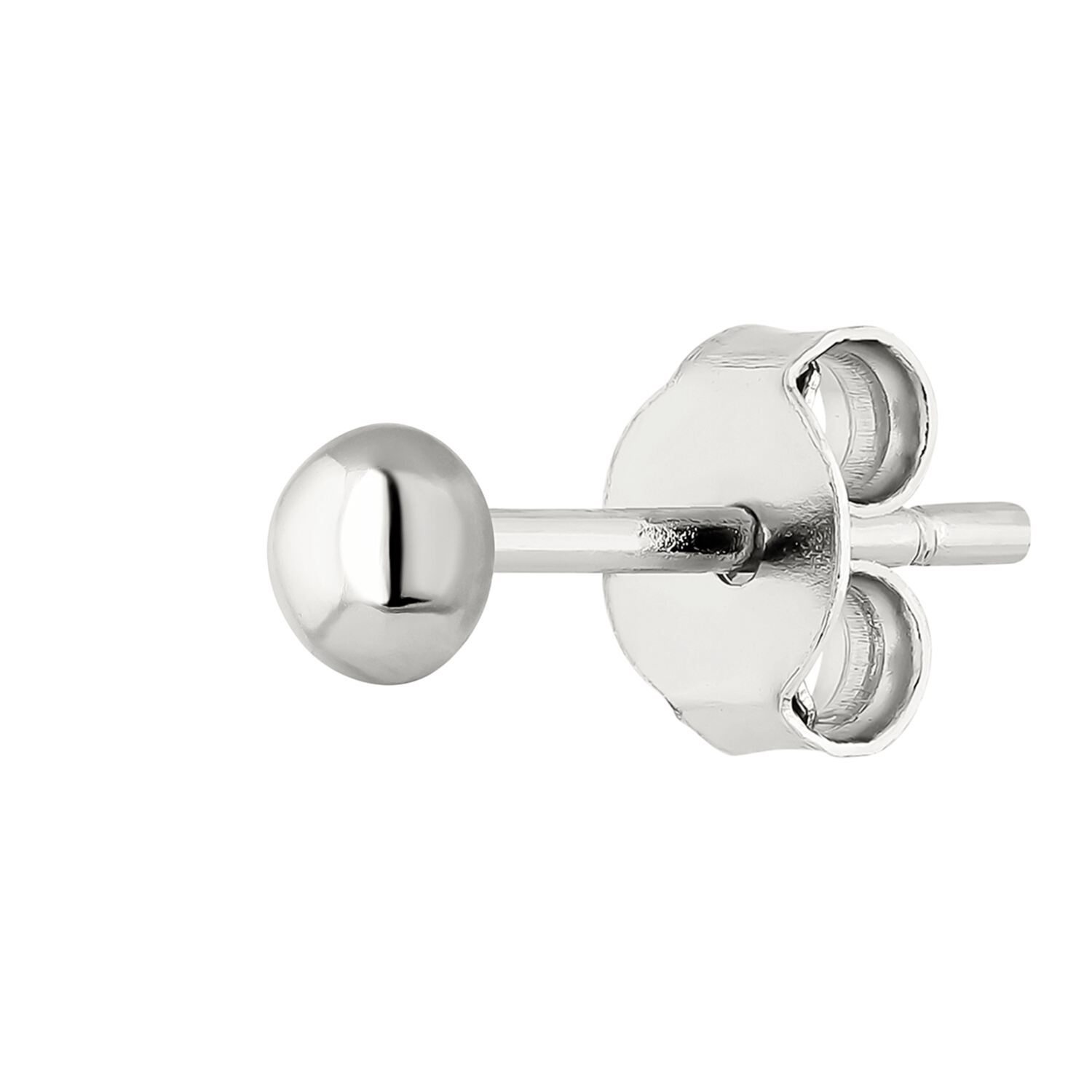 SILBER POMPOM EINZELNER OHRRING