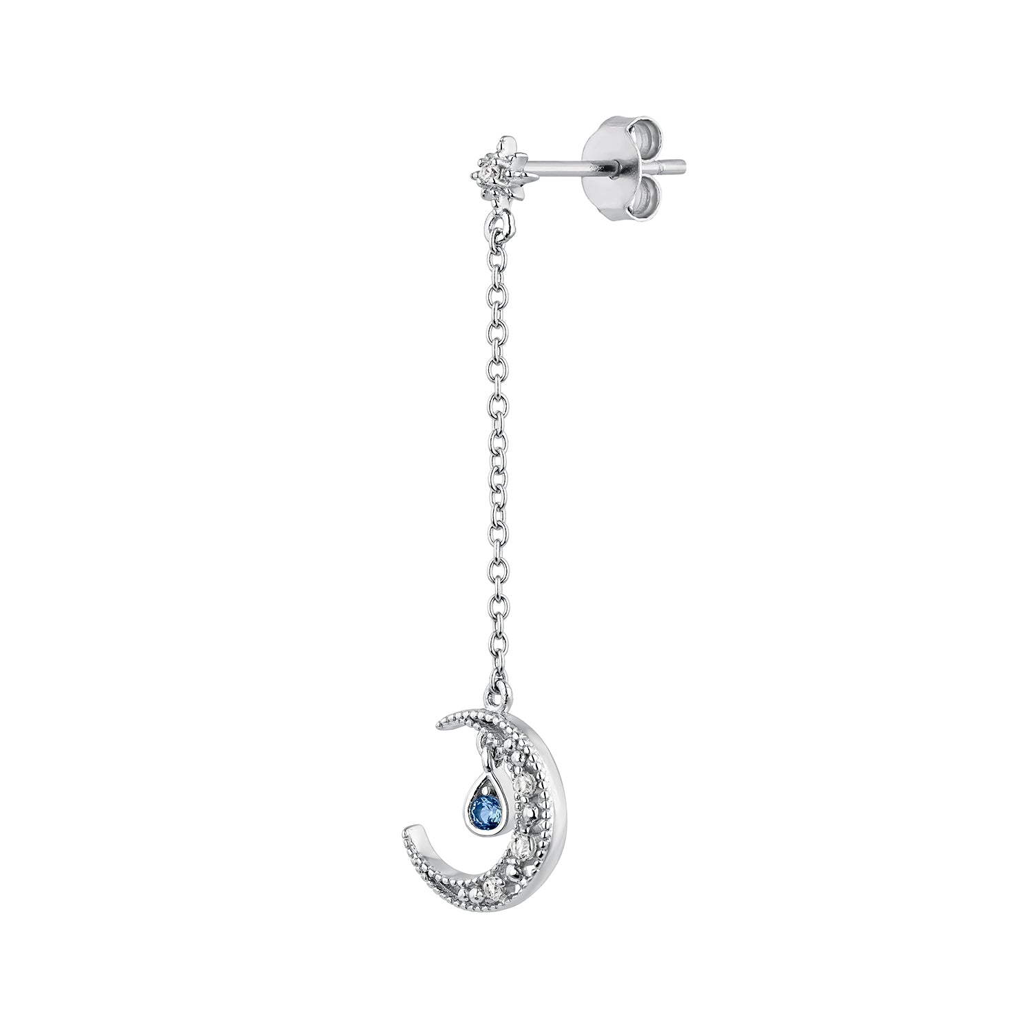 PENDIENTE PIERCING DE PLATA CANDY COTTON-MOON