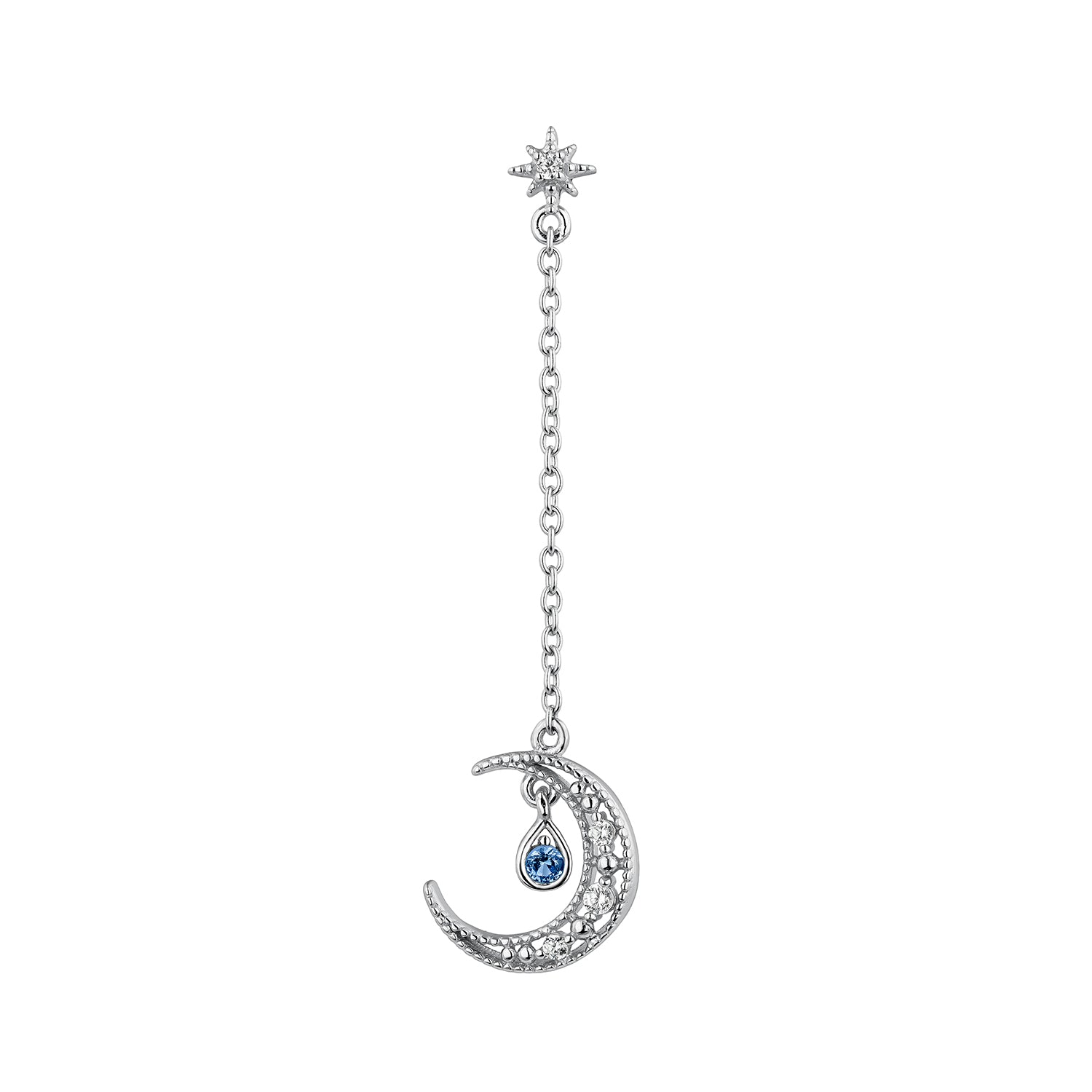PENDIENTE PIERCING DE PLATA CANDY COTTON-MOON