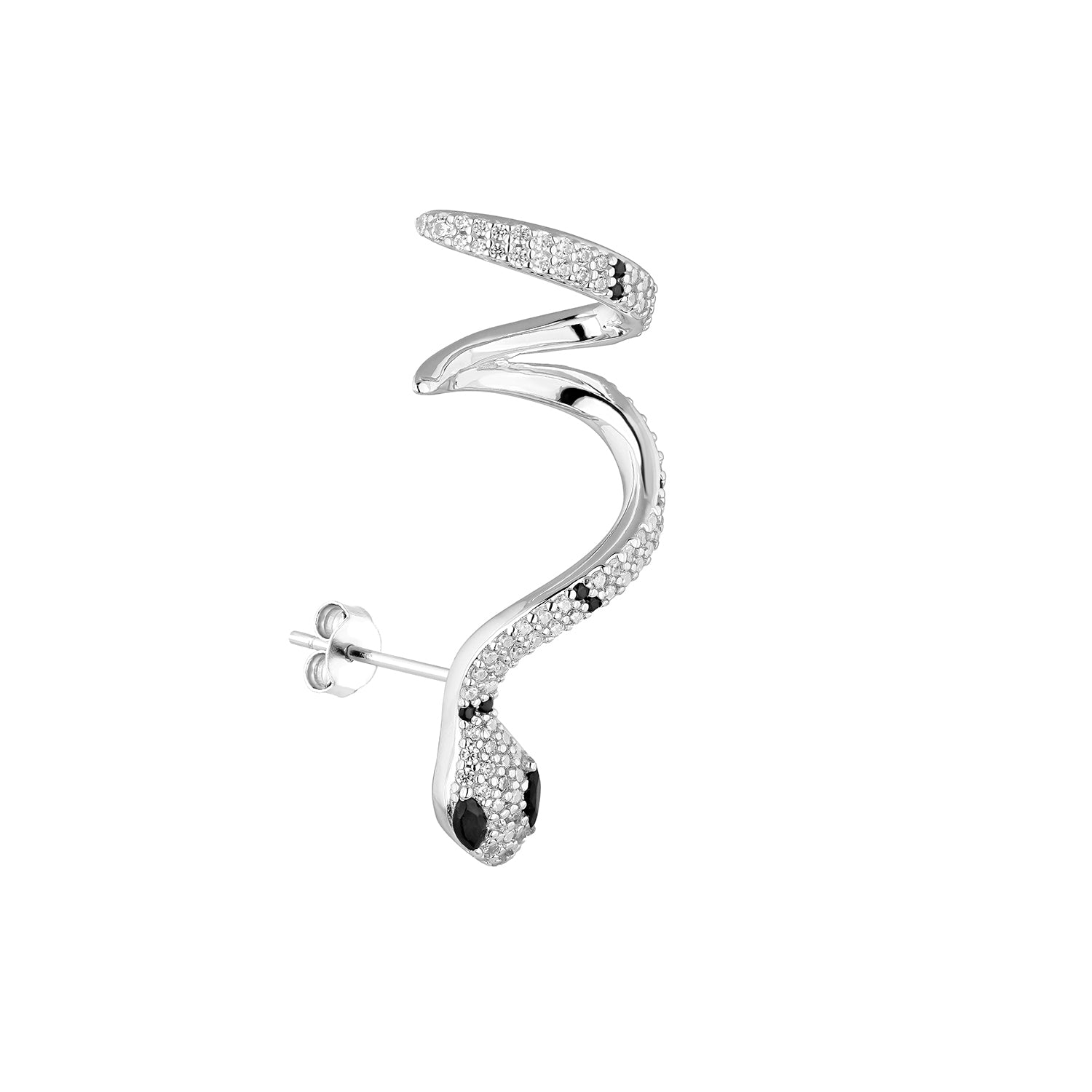 SILBER MANIKE EINZELNER OHRRING