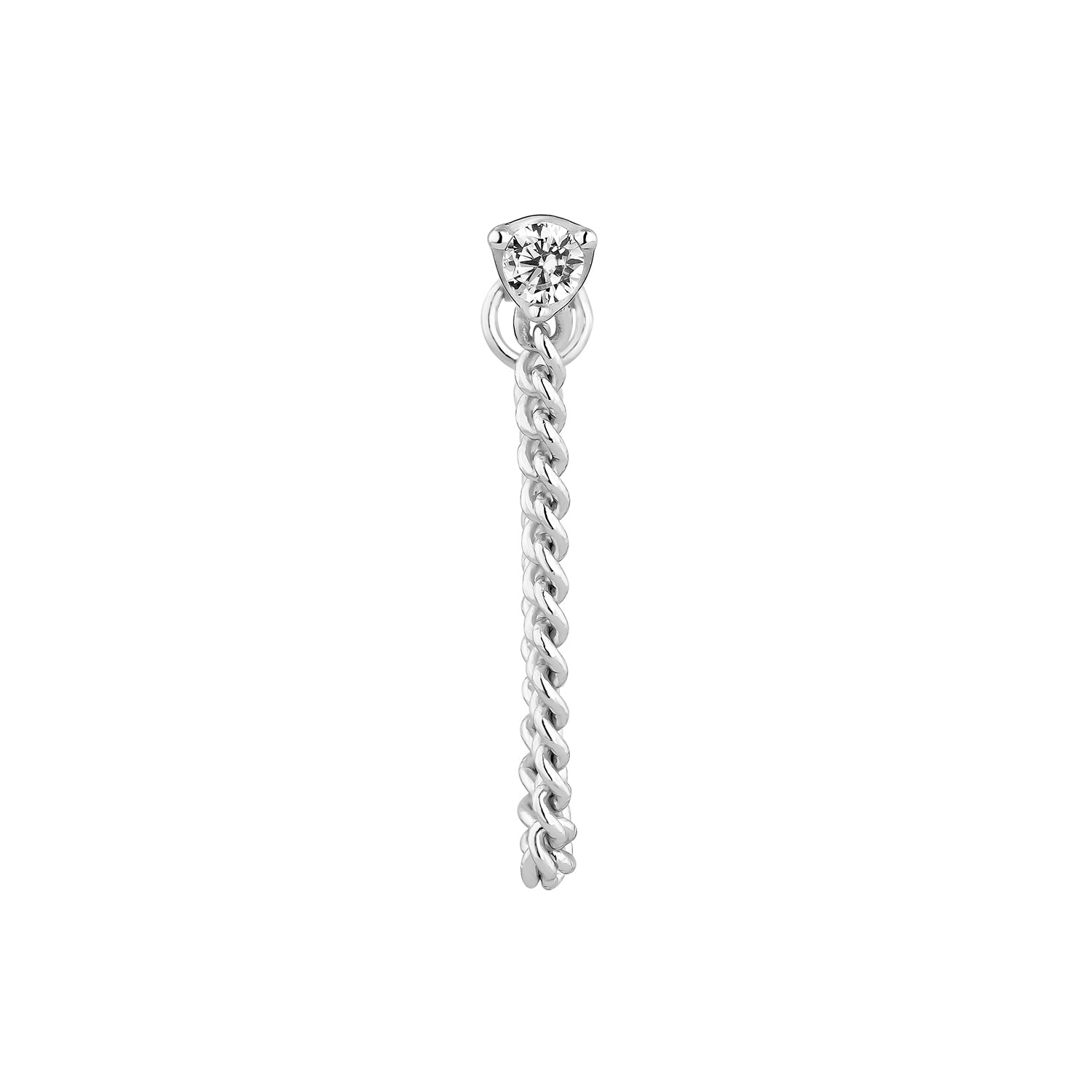 SILBER MICA EINZELNER OHRRING