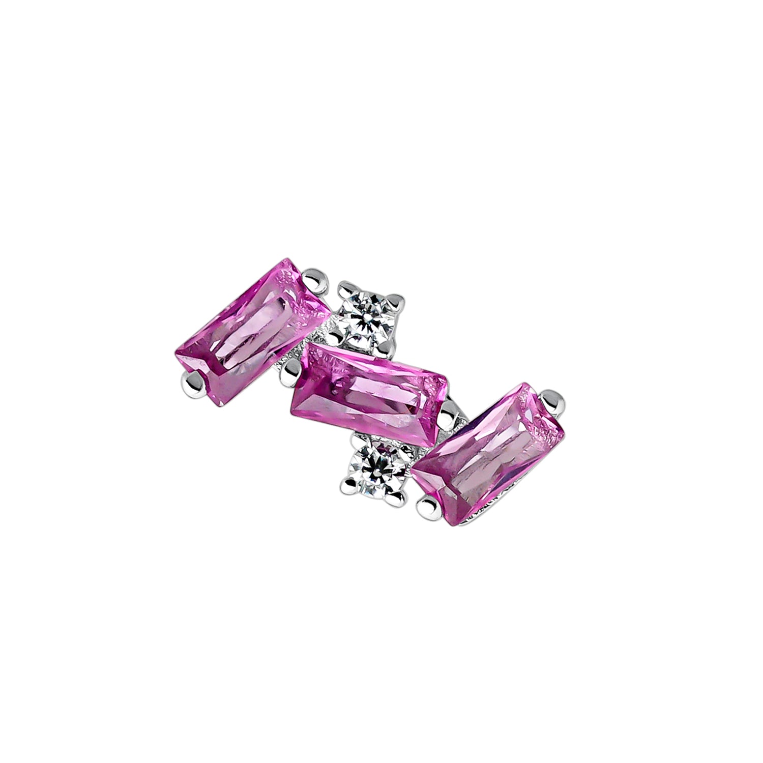 BOUCLE D'OREILLE INDIVIDUELLE EN ARGENT CIRA