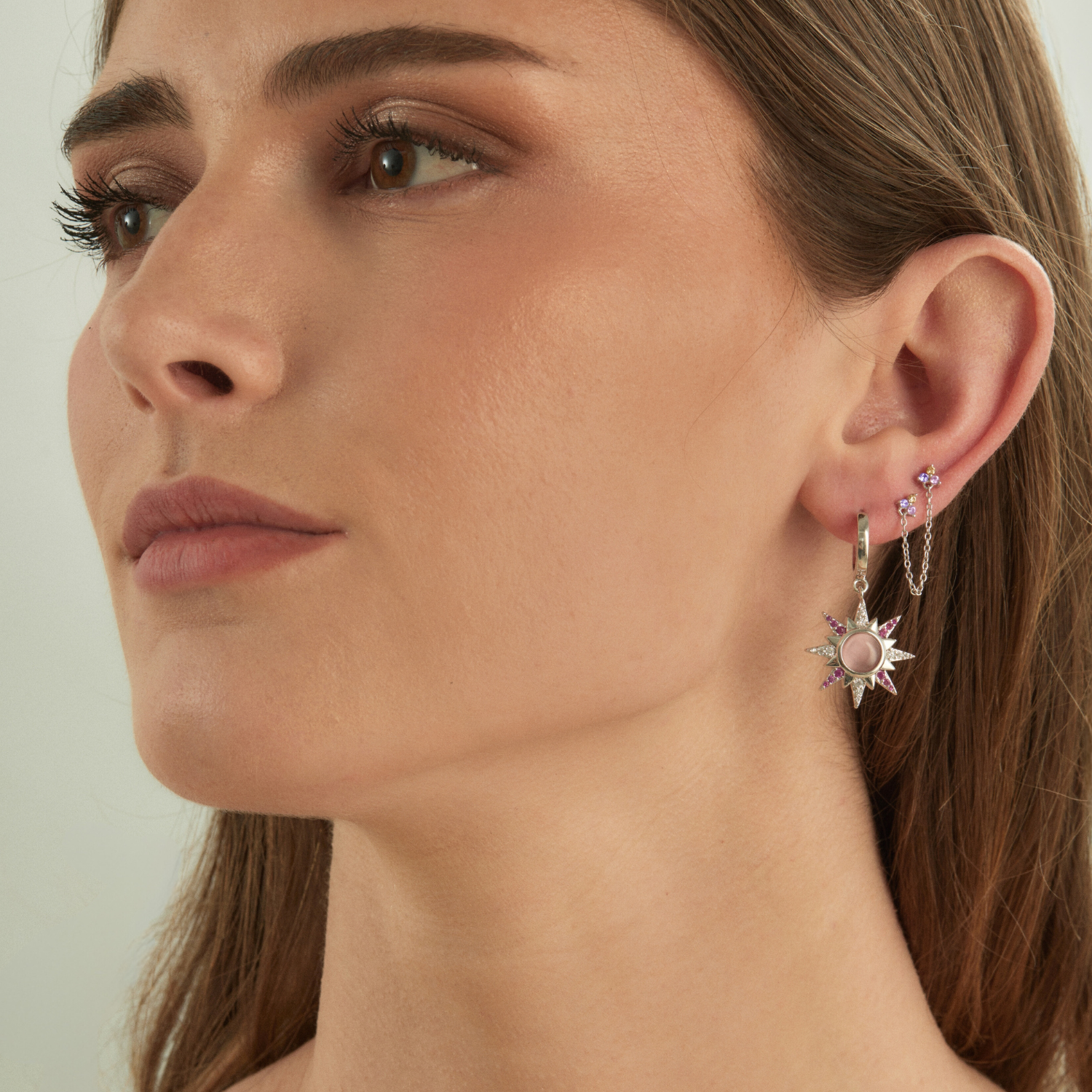 PENDIENTE PIERCING ARO DE PLATA ZENDA