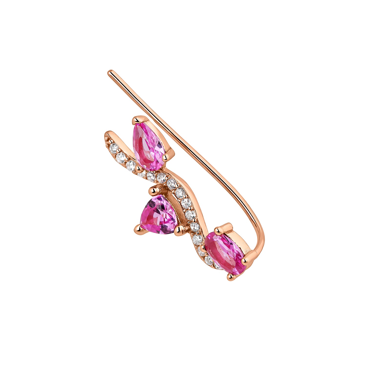 AVANI KLETTER-OHRRING AUS ROSÉGOLD