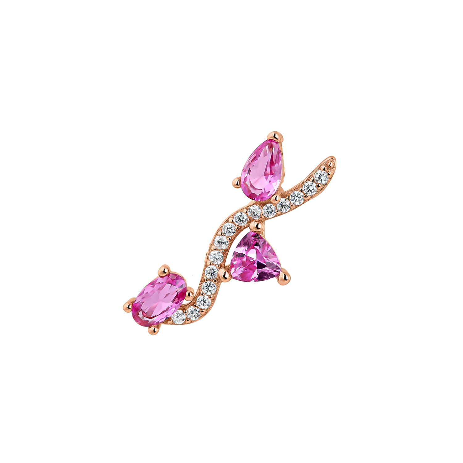 AVANI KLETTER-OHRRING AUS ROSÉGOLD