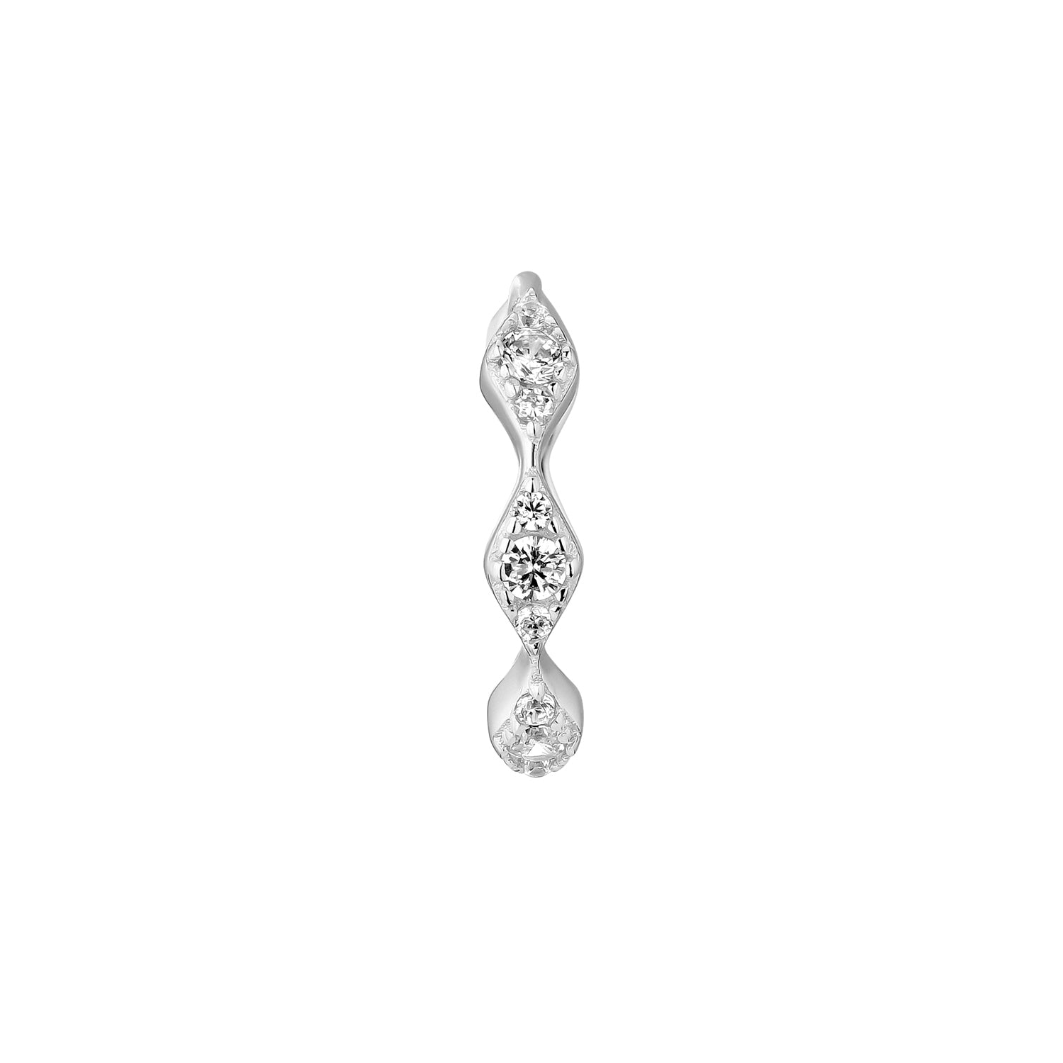 ZURA SILBER CREOLEN-PIERCING-OHRRING