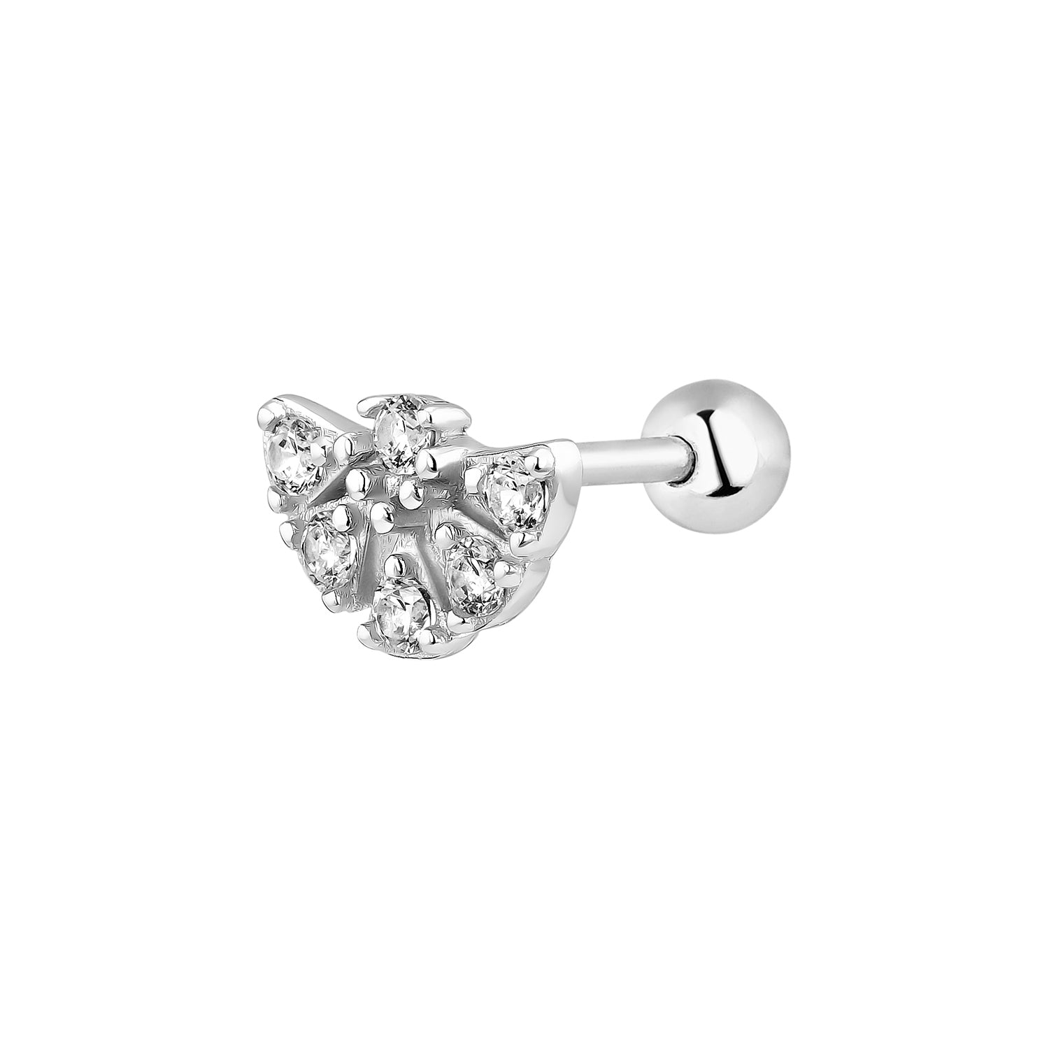 ARIDIAN-PIERCING-OHRRING AUS SILBER