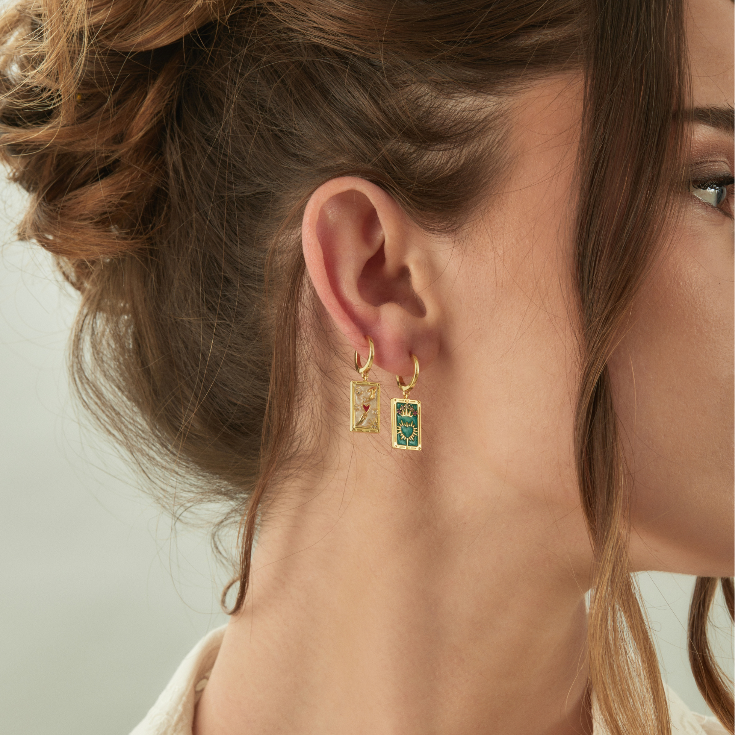 PIERCING-OHRRING-REIFEN-TAROT-KARTEN-LIEBHABER