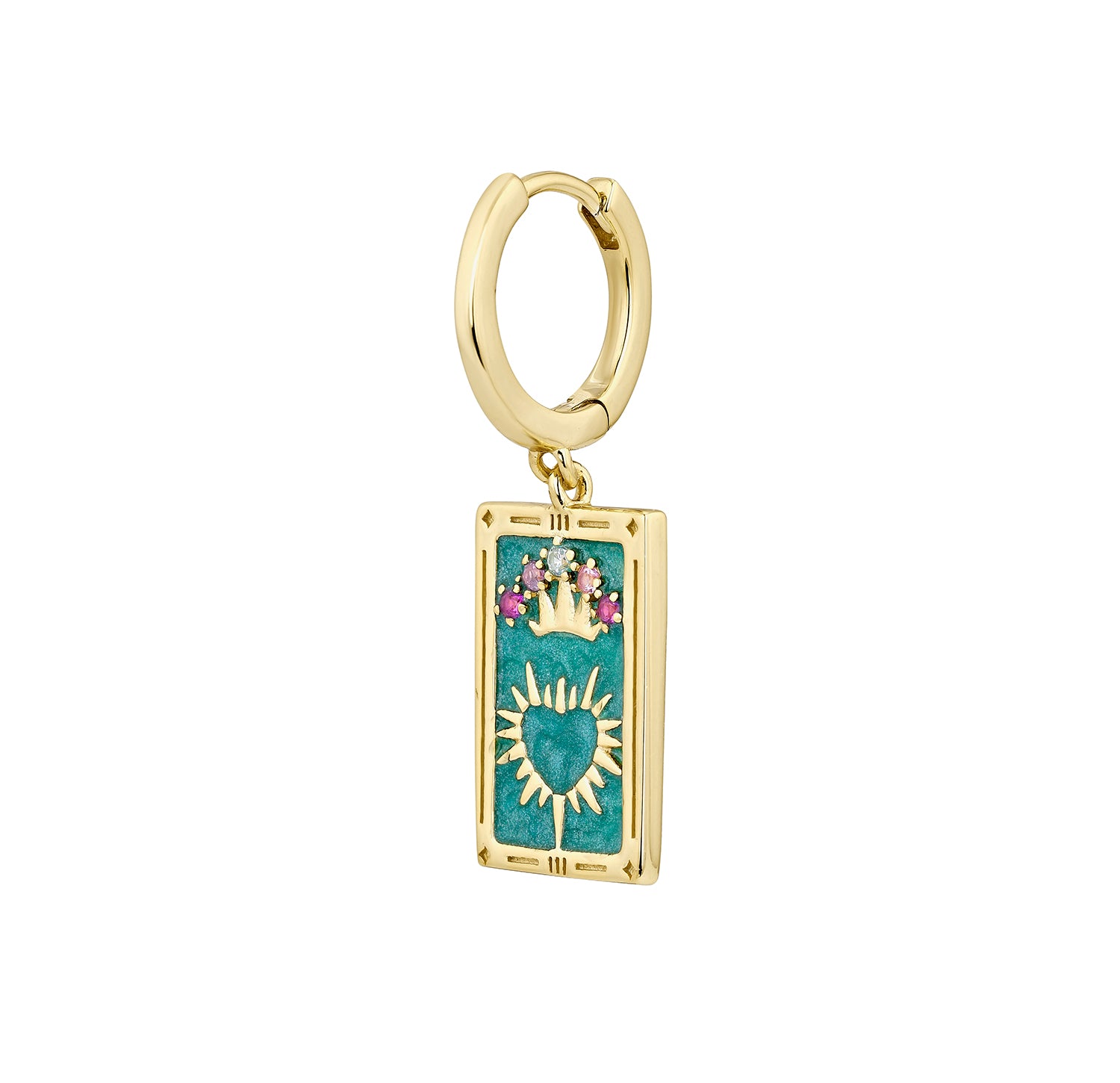 KAISERIN TAROTKARTEN HOOP PIERCING OHRRING
