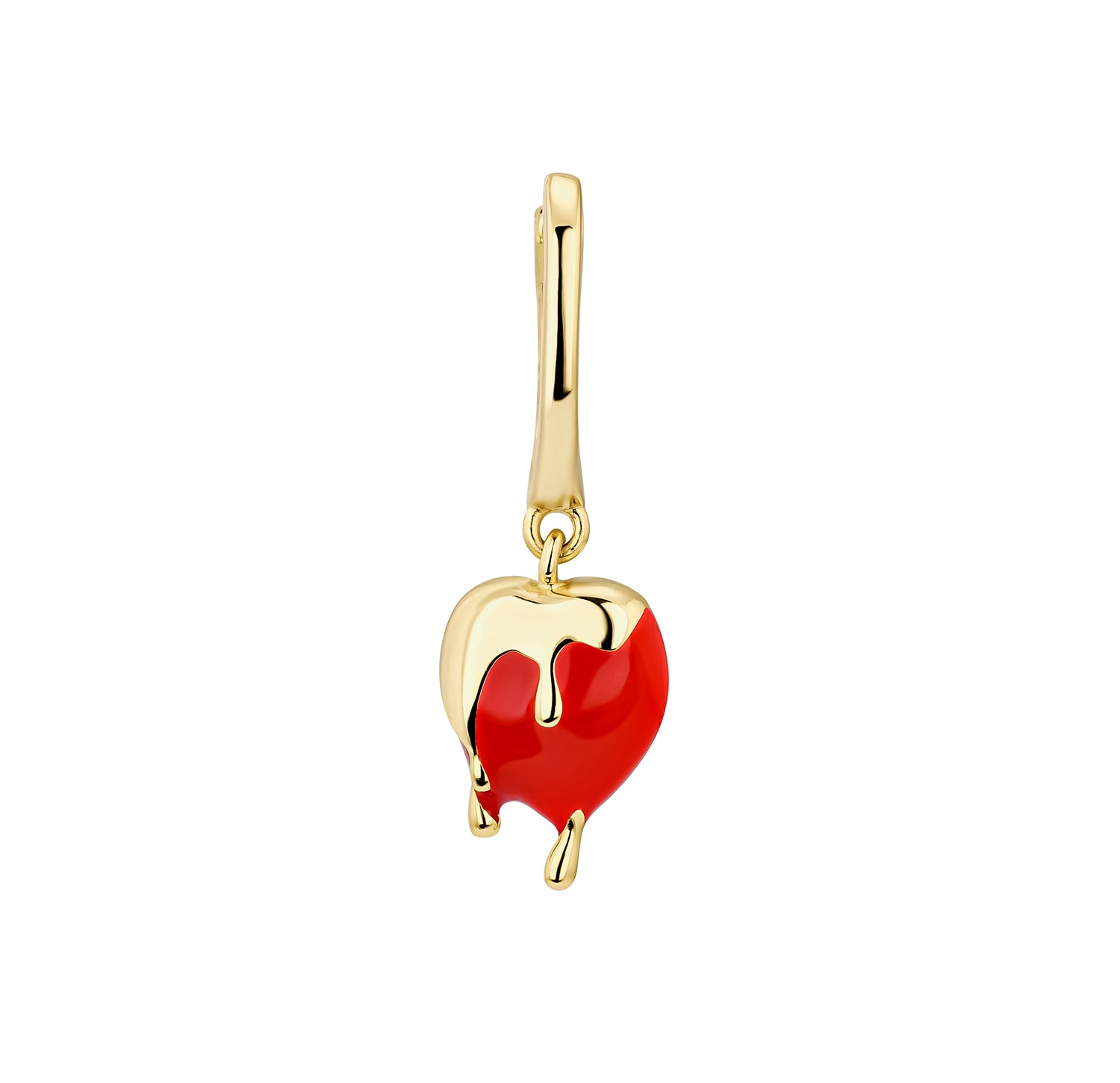 HEART-MELT HOOP PIERCING EARRING