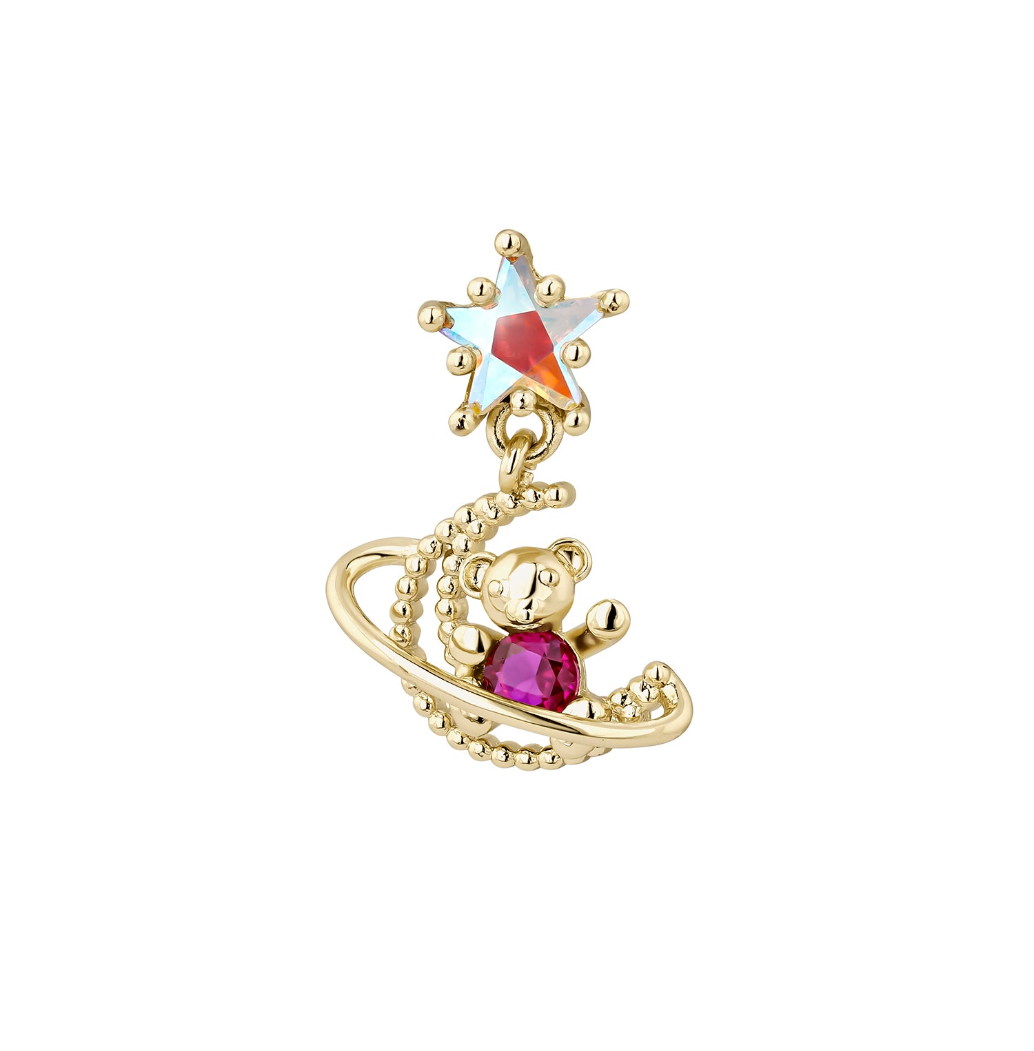 PENDIENTE PIERCING ROSE-GALAXIE