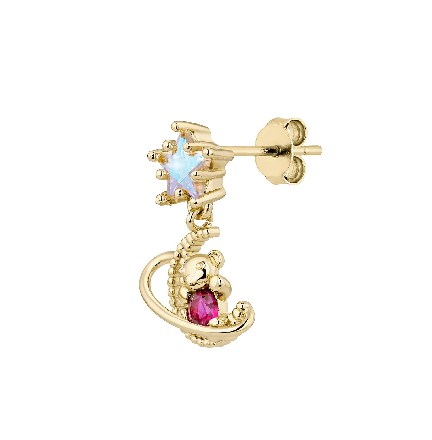 PENDIENTE PIERCING ROSE-GALAXIE