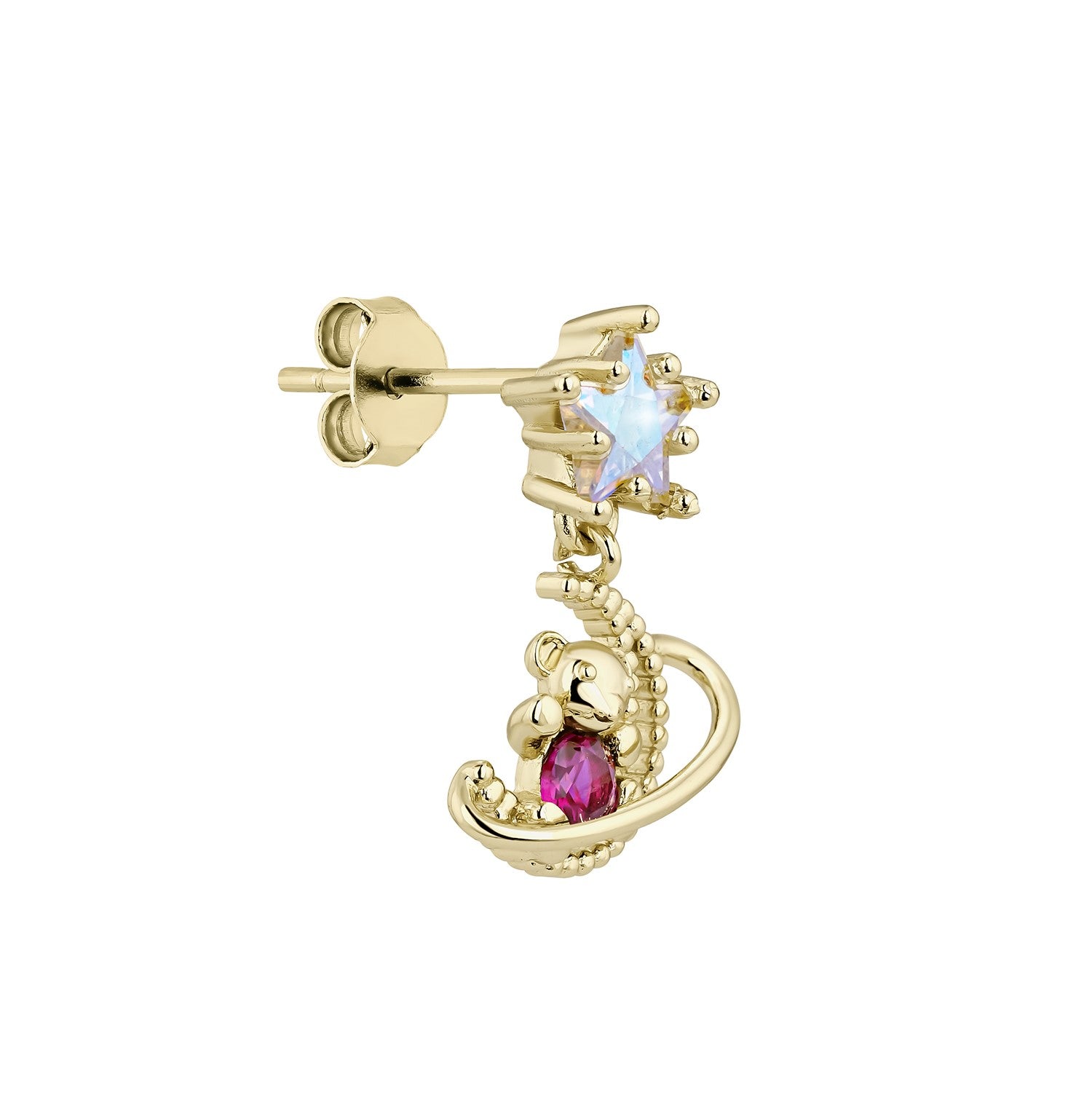 PENDIENTE PIERCING ROSE-GALAXIE