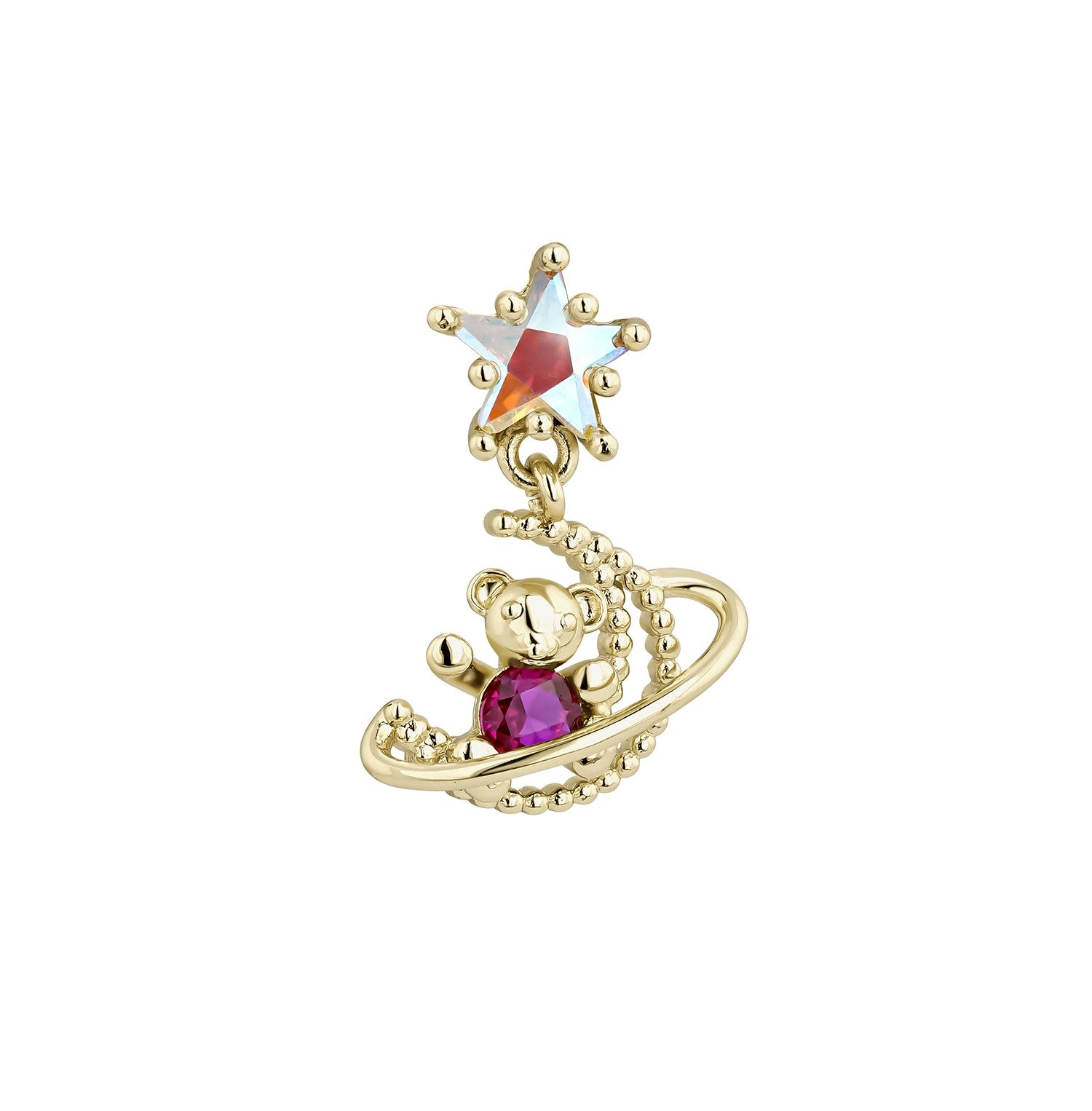 PENDIENTE PIERCING ROSE-GALAXIE