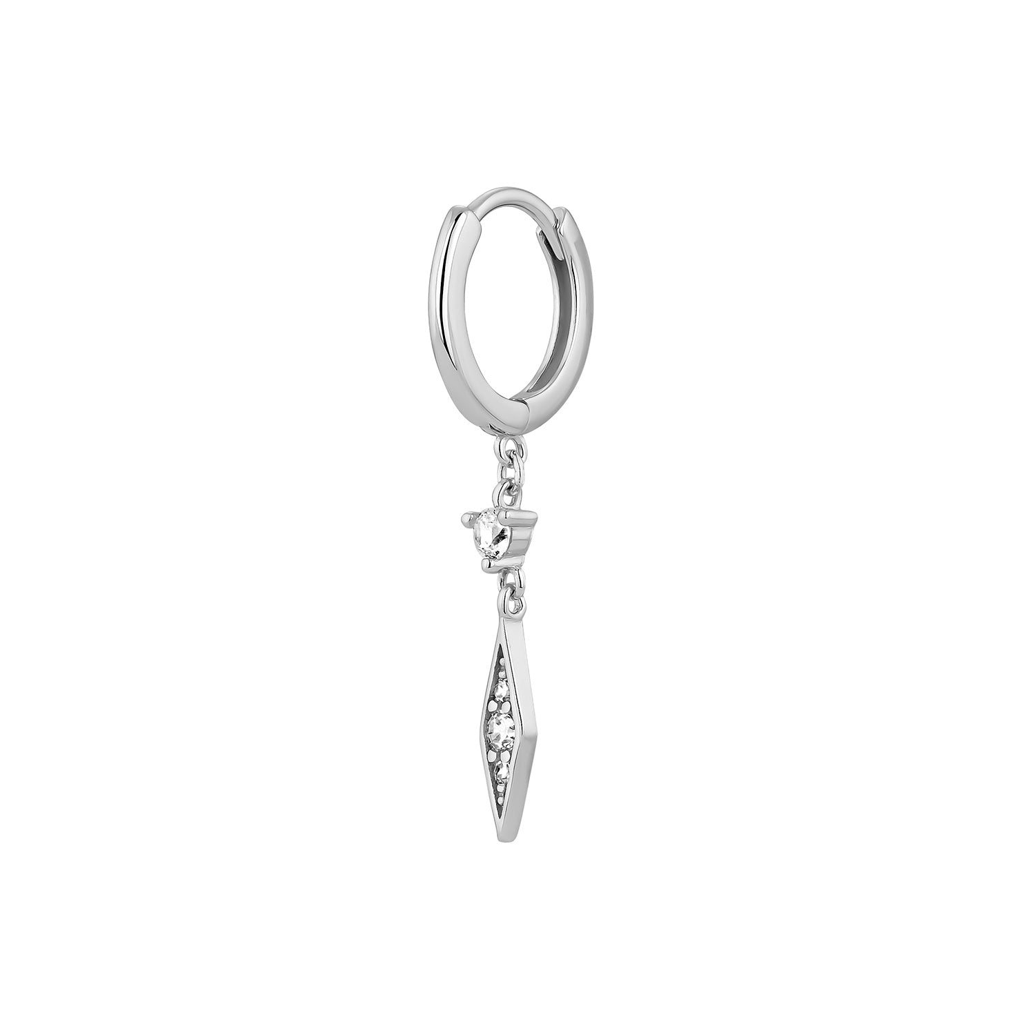 BASTET SILBER CREOLEN-PIERCING-OHRRING