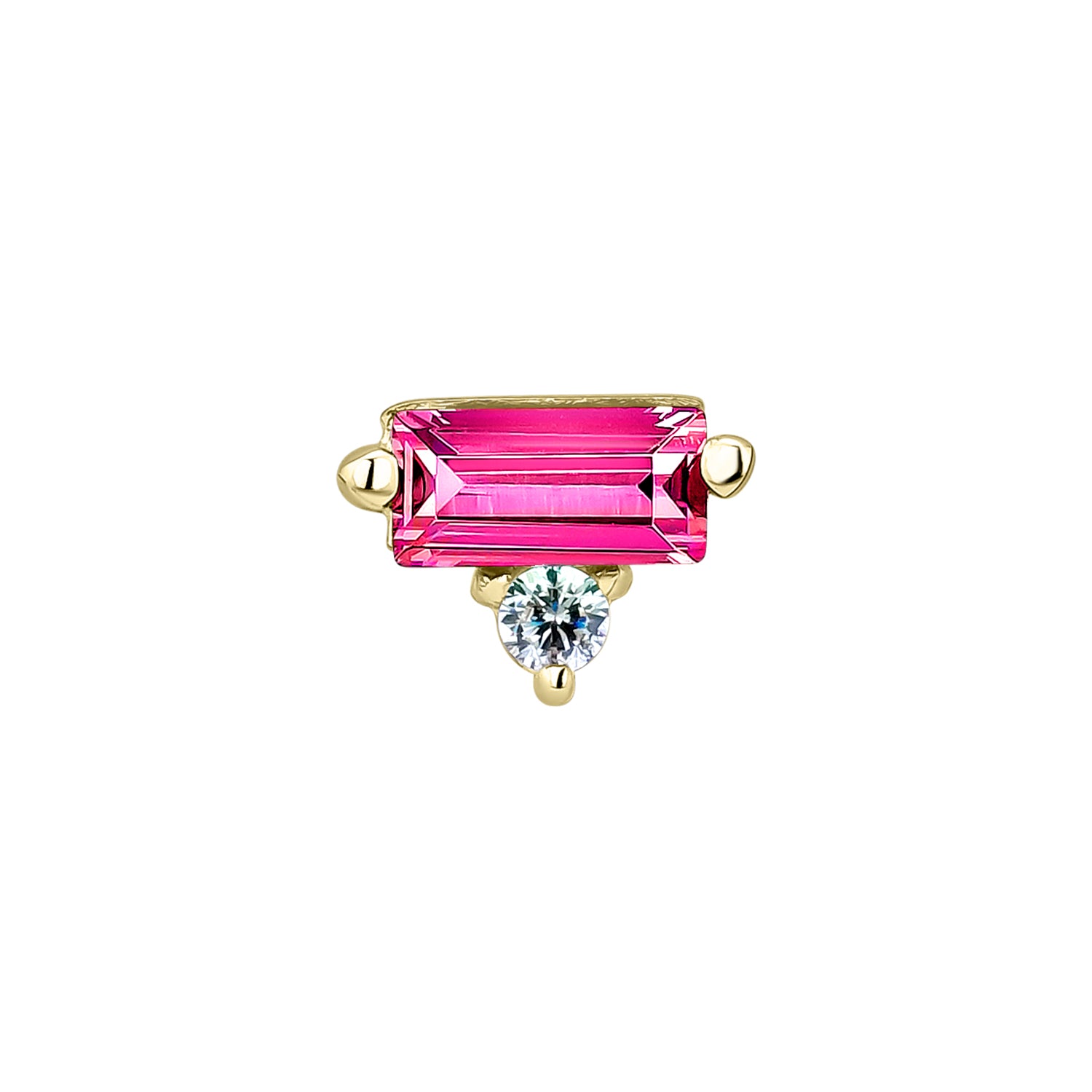 SATET RUBIN PIERCING-OHRRING