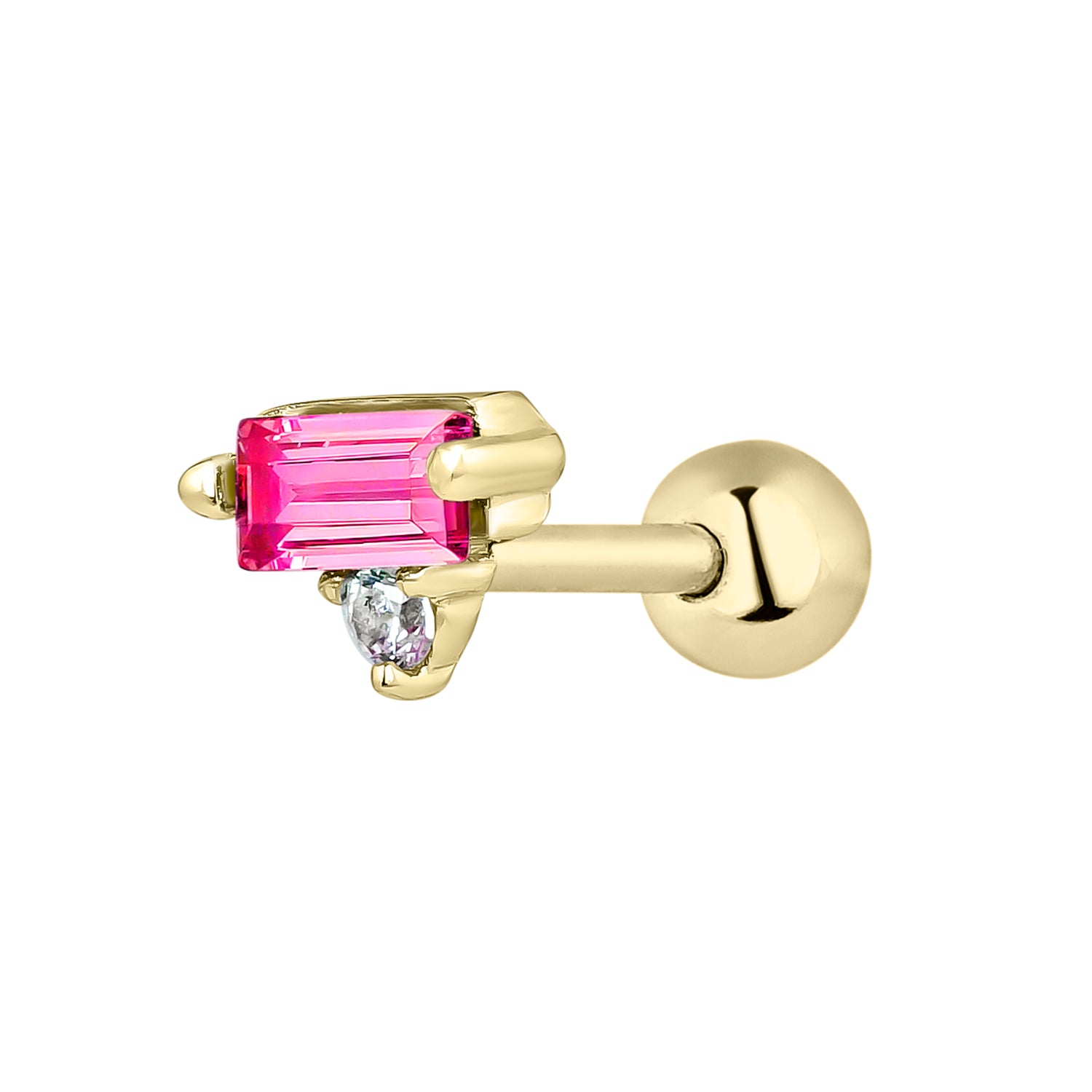SATET RUBIN PIERCING-OHRRING