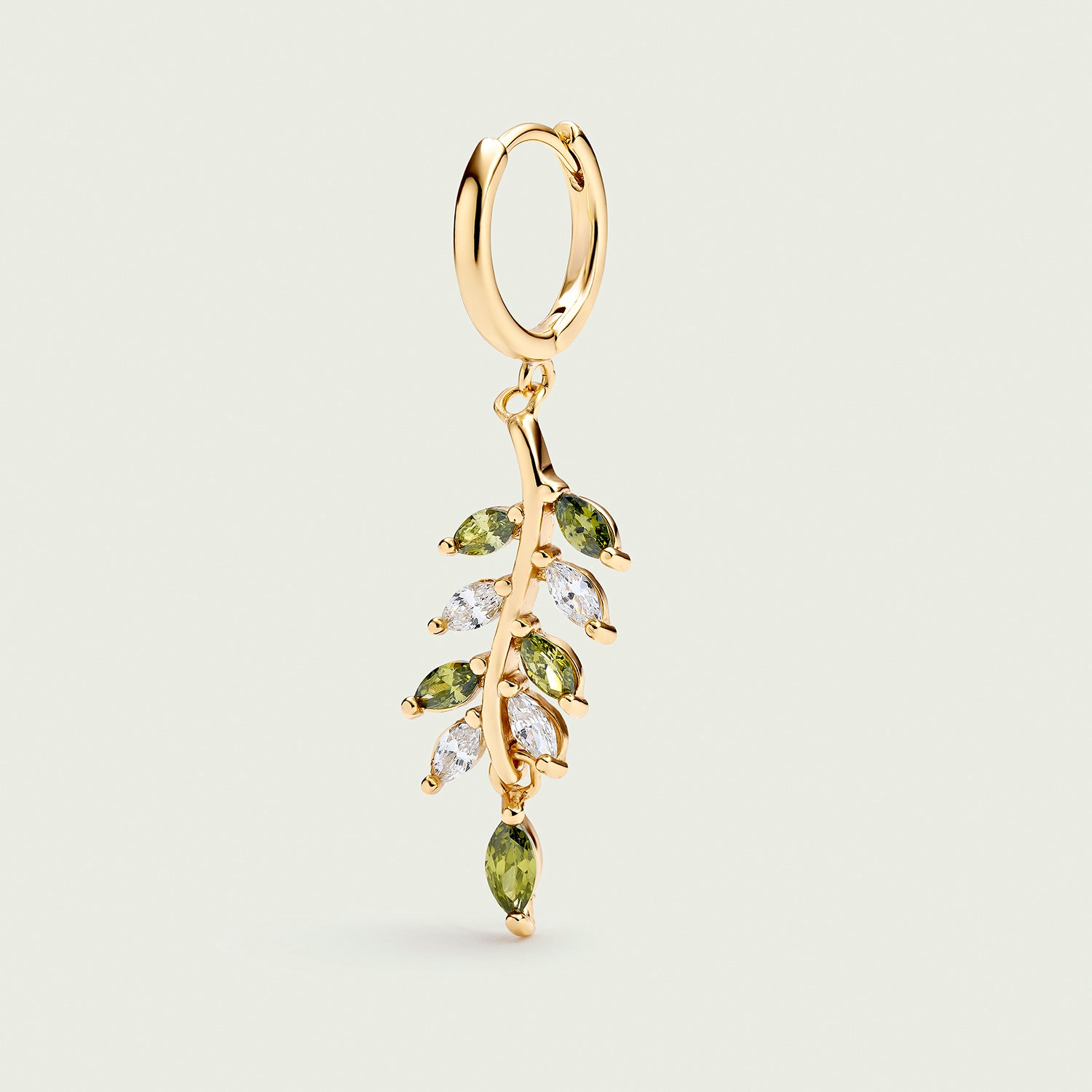 BOUCLE D'OREILLE PIERCING CRÉOLE PALMIER