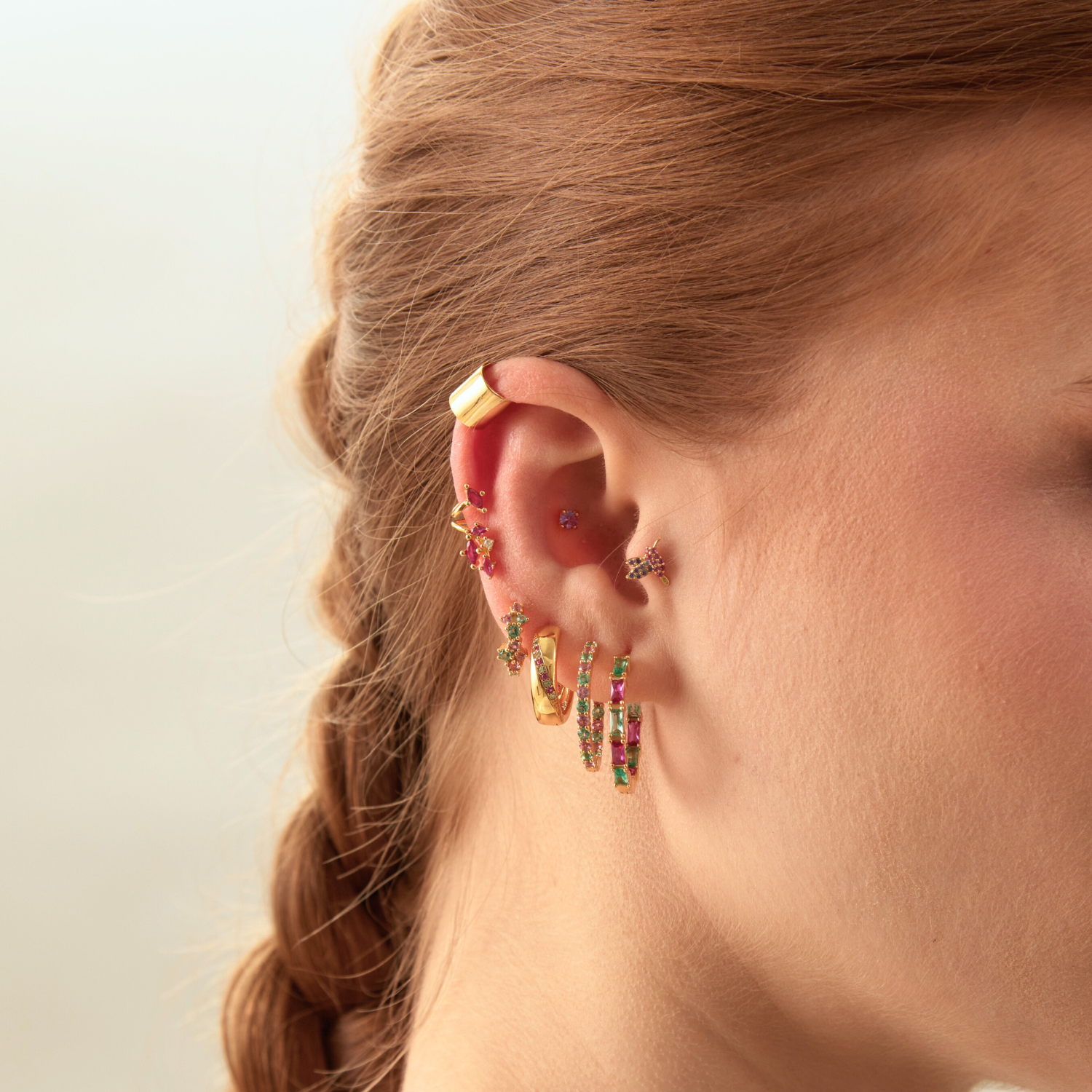 ZAMBIA HOOP PIERCING EARRING