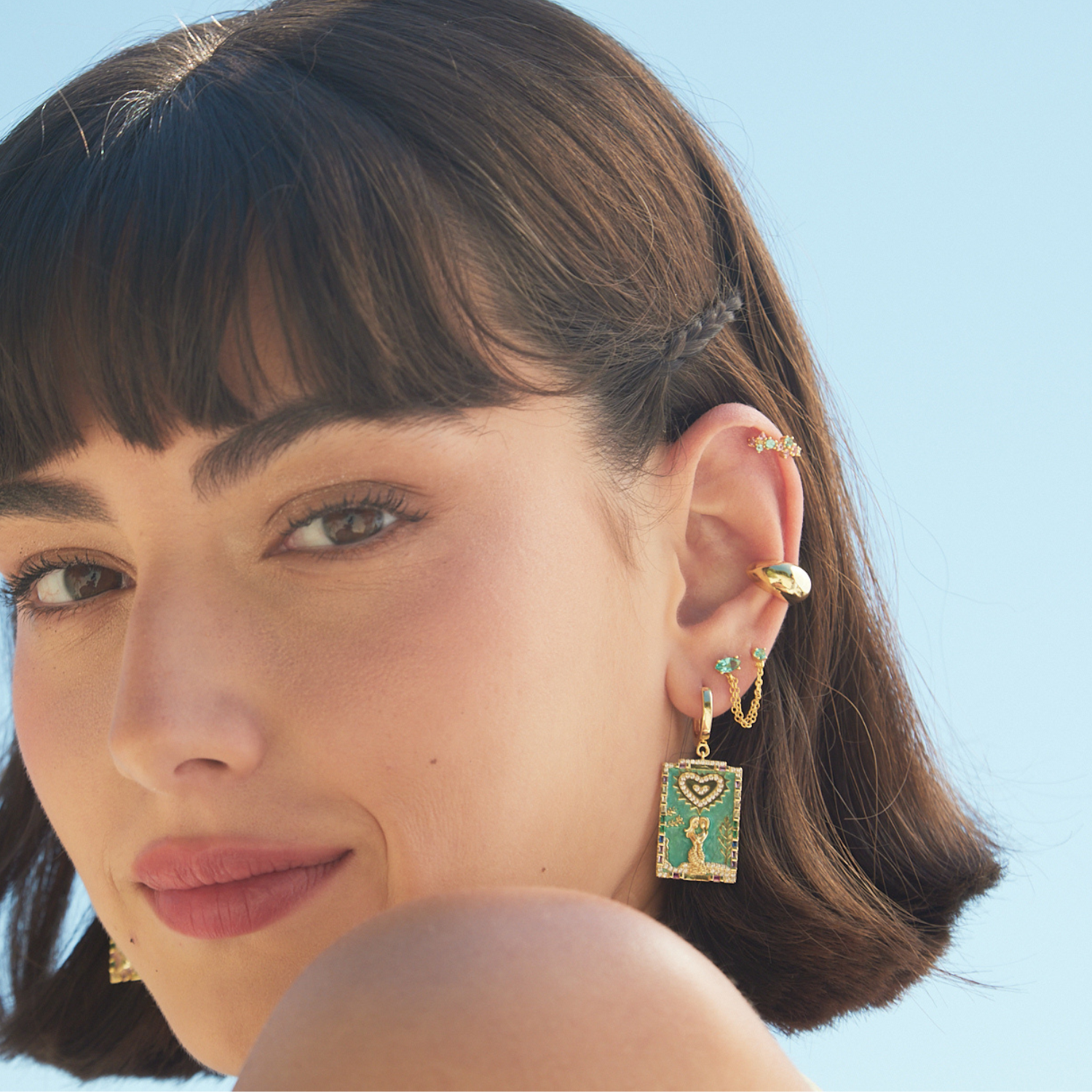 ZAMBIA HOOP PIERCING EARRING