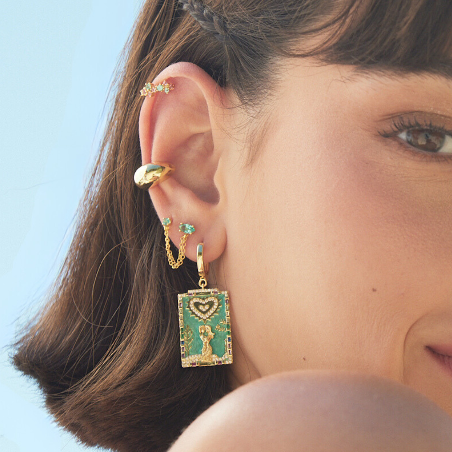 ZAMBIA HOOP PIERCING EARRING