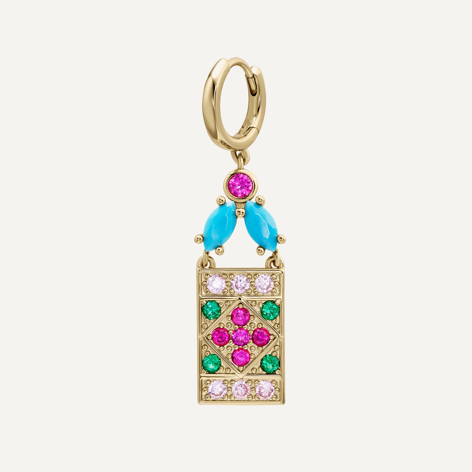 TURKISH DELIGHT HOOP PIERCING EARRING