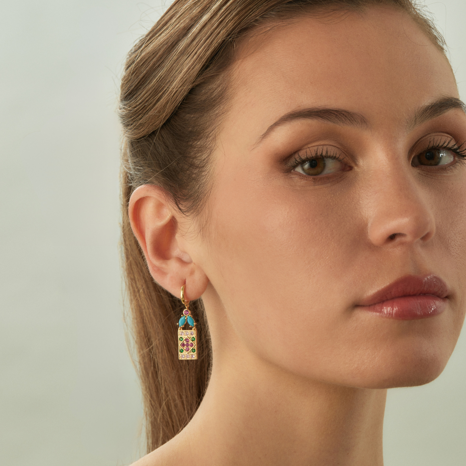 TURKISH DELIGHT HOOP PIERCING EARRING