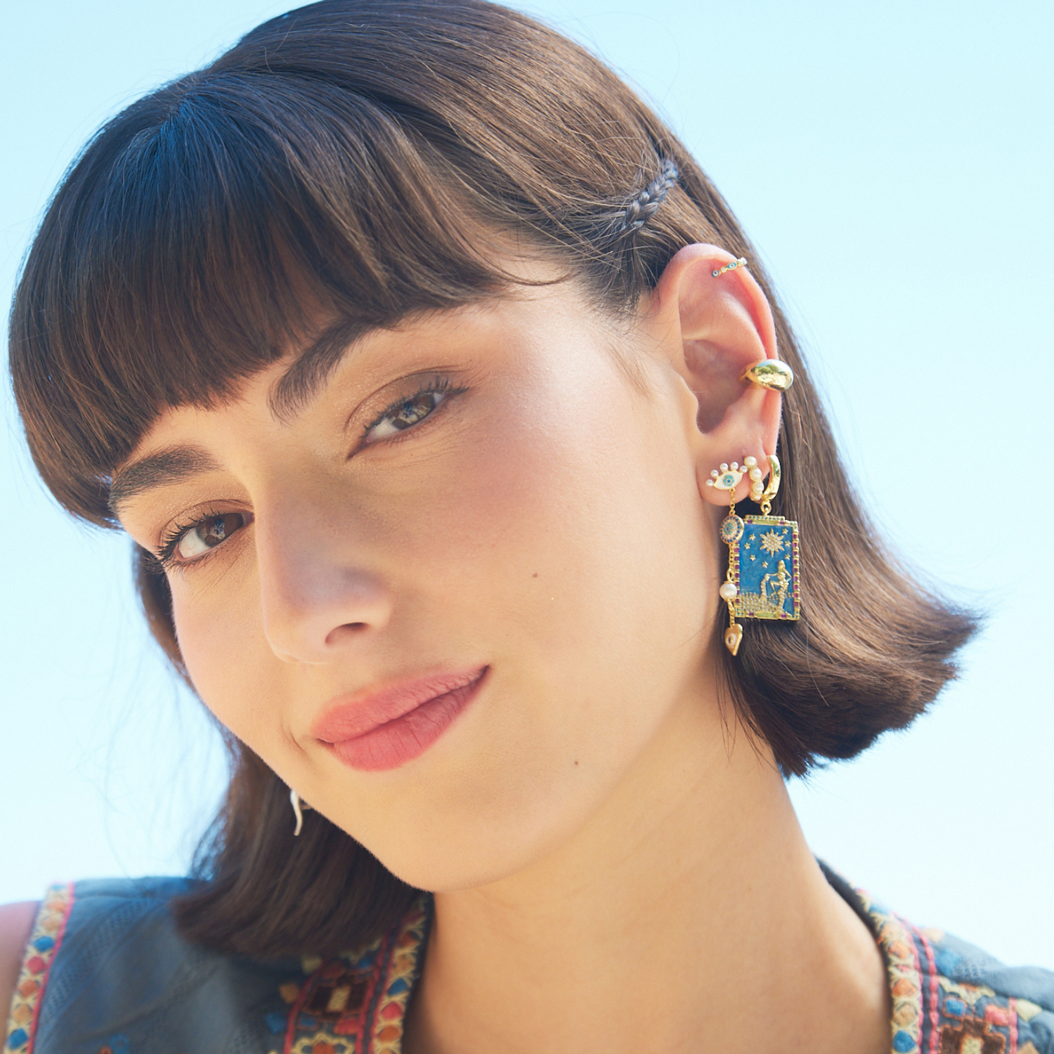 BOUCLES D'OREILLES COUPOLE