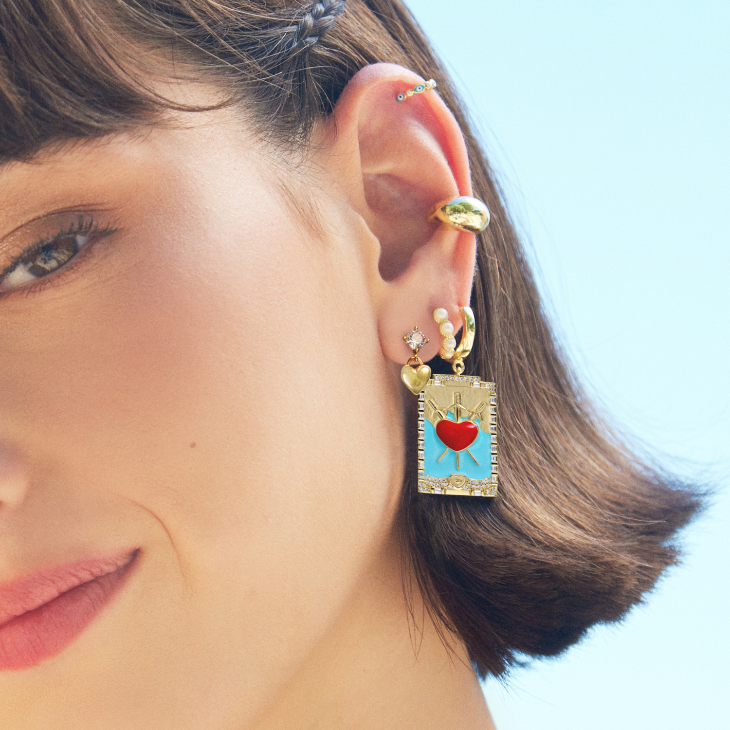 BOUCLES D'OREILLES COUPOLE