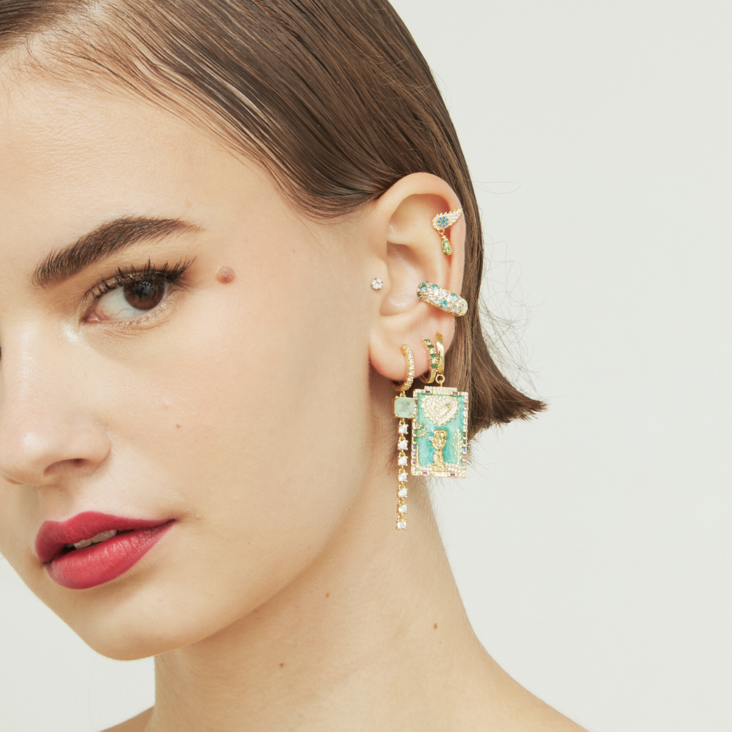 BAHATI HOOP PIERCING EARRING