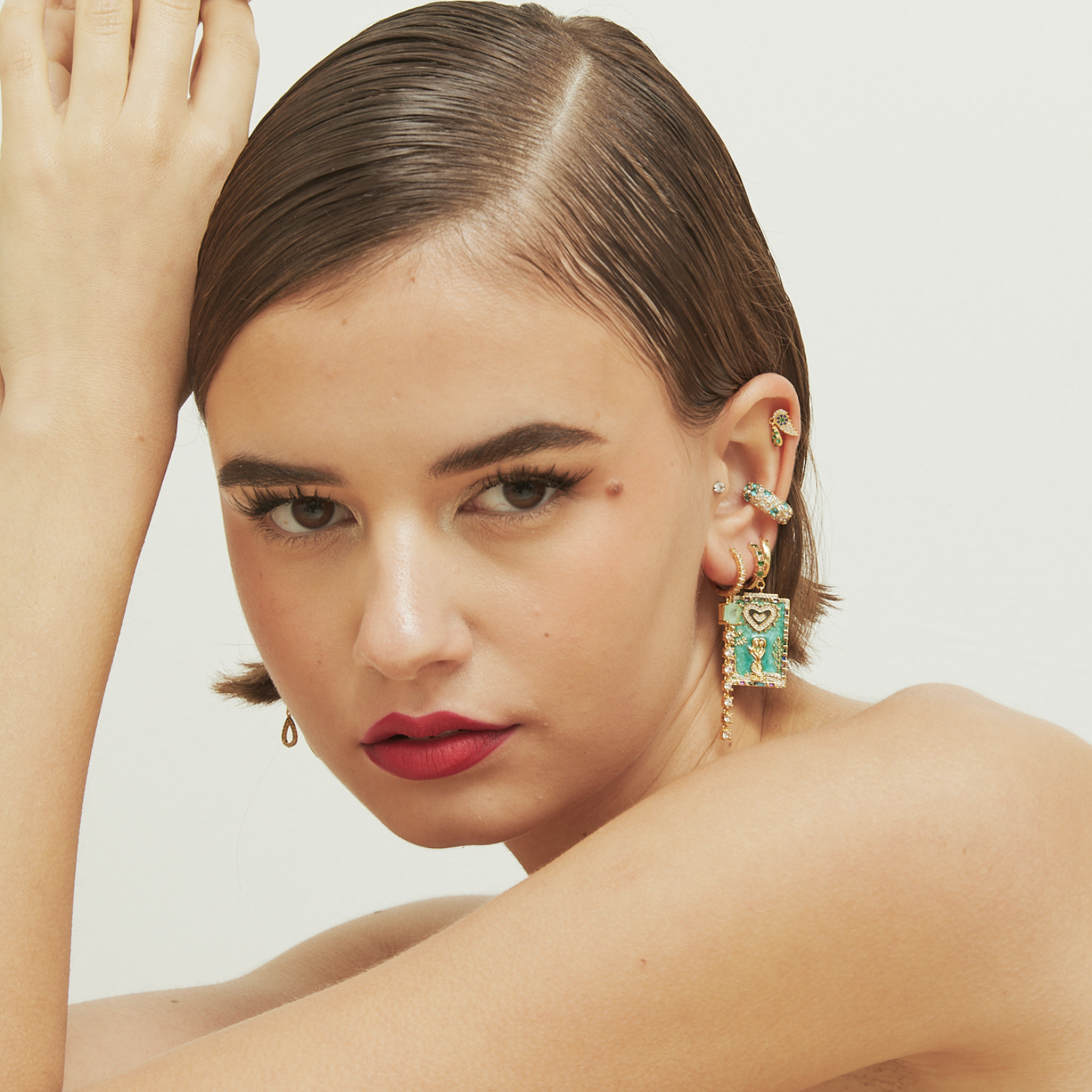 BAHATI HOOP PIERCING EARRING