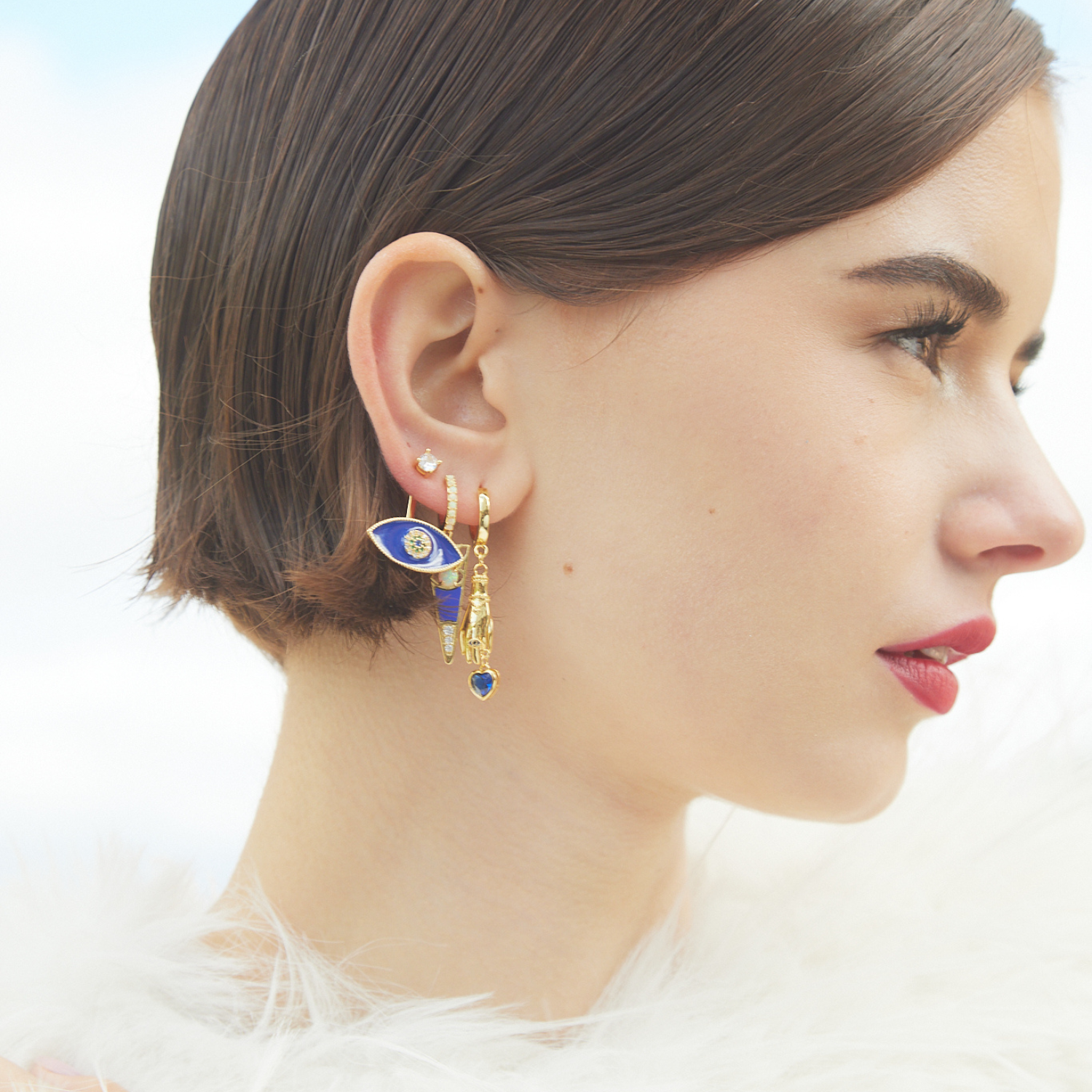 BOUCLE D'OREILLE PIERCING CRÉOLE IFE