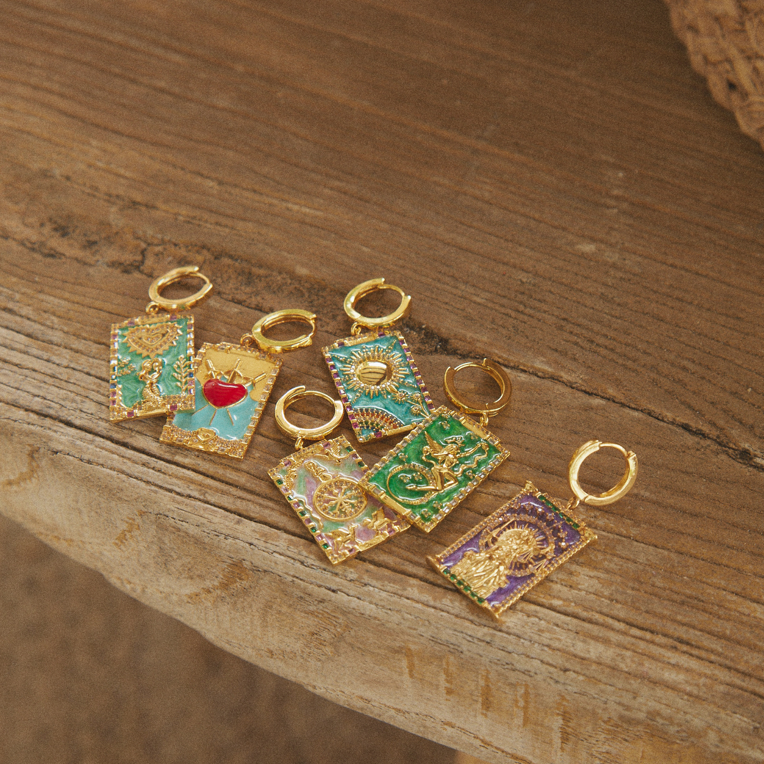 PENDENTIF PIERCING ARO TAROT TROIS D'ÉPÉES