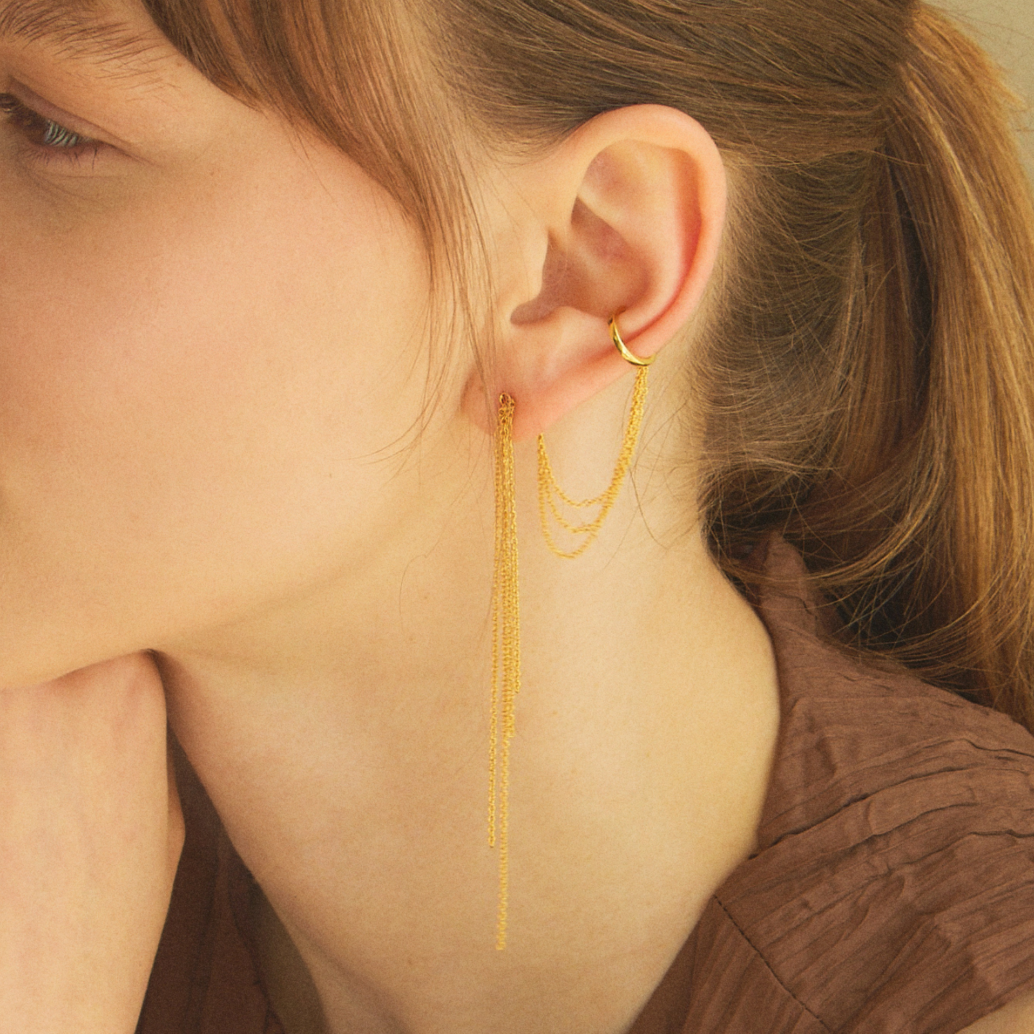 PENDIENTE PIERCING MÚLTIPLE GOLD TANA