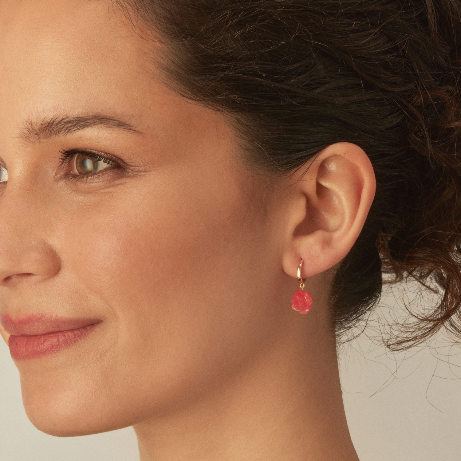 PENDIENTE PIERCING ARO RED ROSE