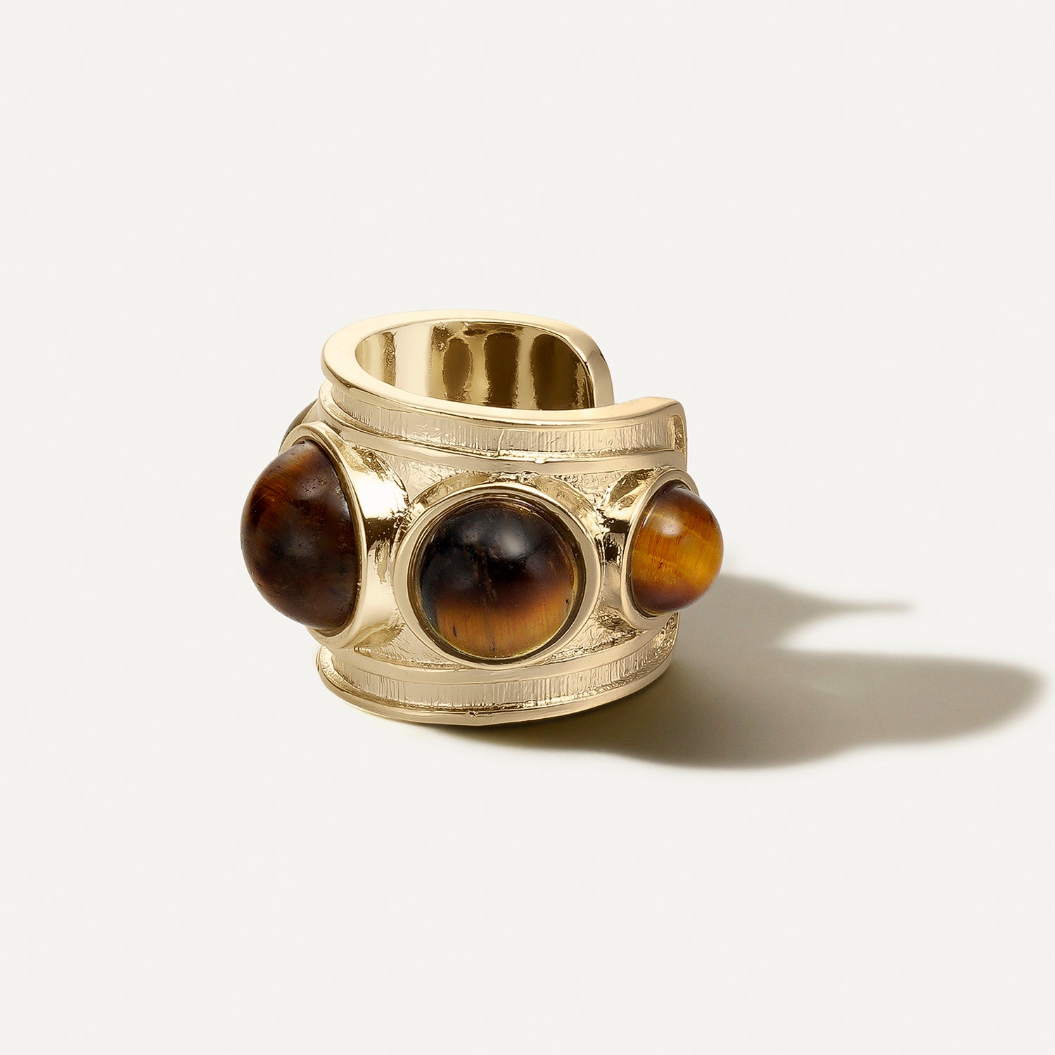 EAR CUFF TIGER EYE VINTAGE