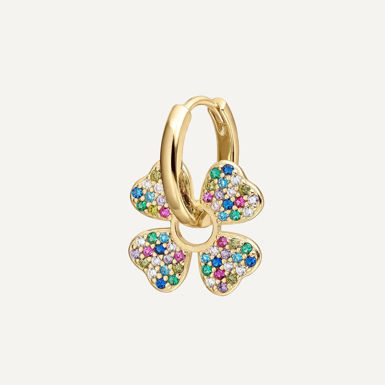 PENDIENTE PIERCING ARO RAINBOW ROSE